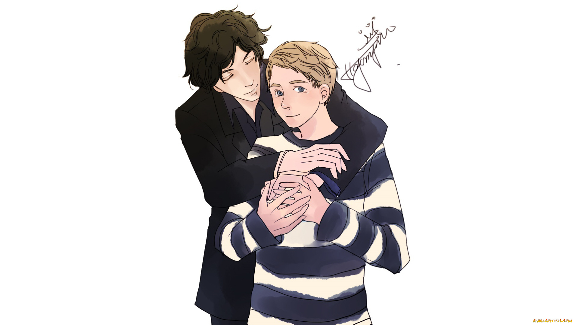 sherlock, bbc, рисованное, кино, sherlock, bbc