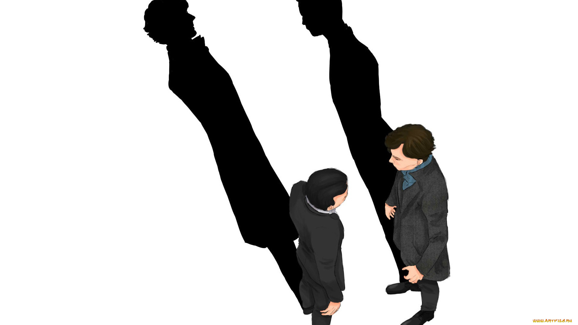 sherlock, bbc, рисованное, кино, sherlock, bbc