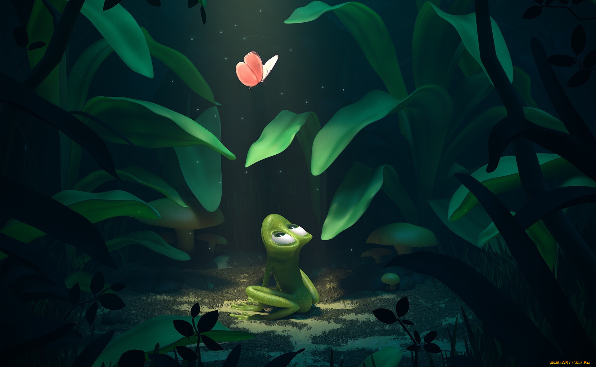 рисованное, животные, , лягушки, pedro, couto