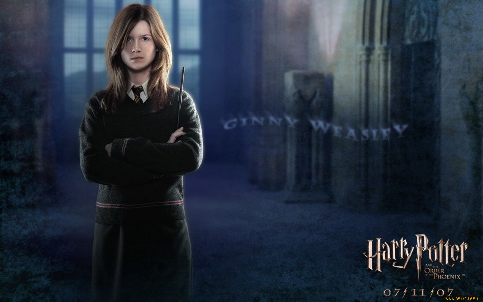 кино, фильмы, harry, potter, and, the, order, of, the, phoenix, палочка, ведьма, джинни, уизли