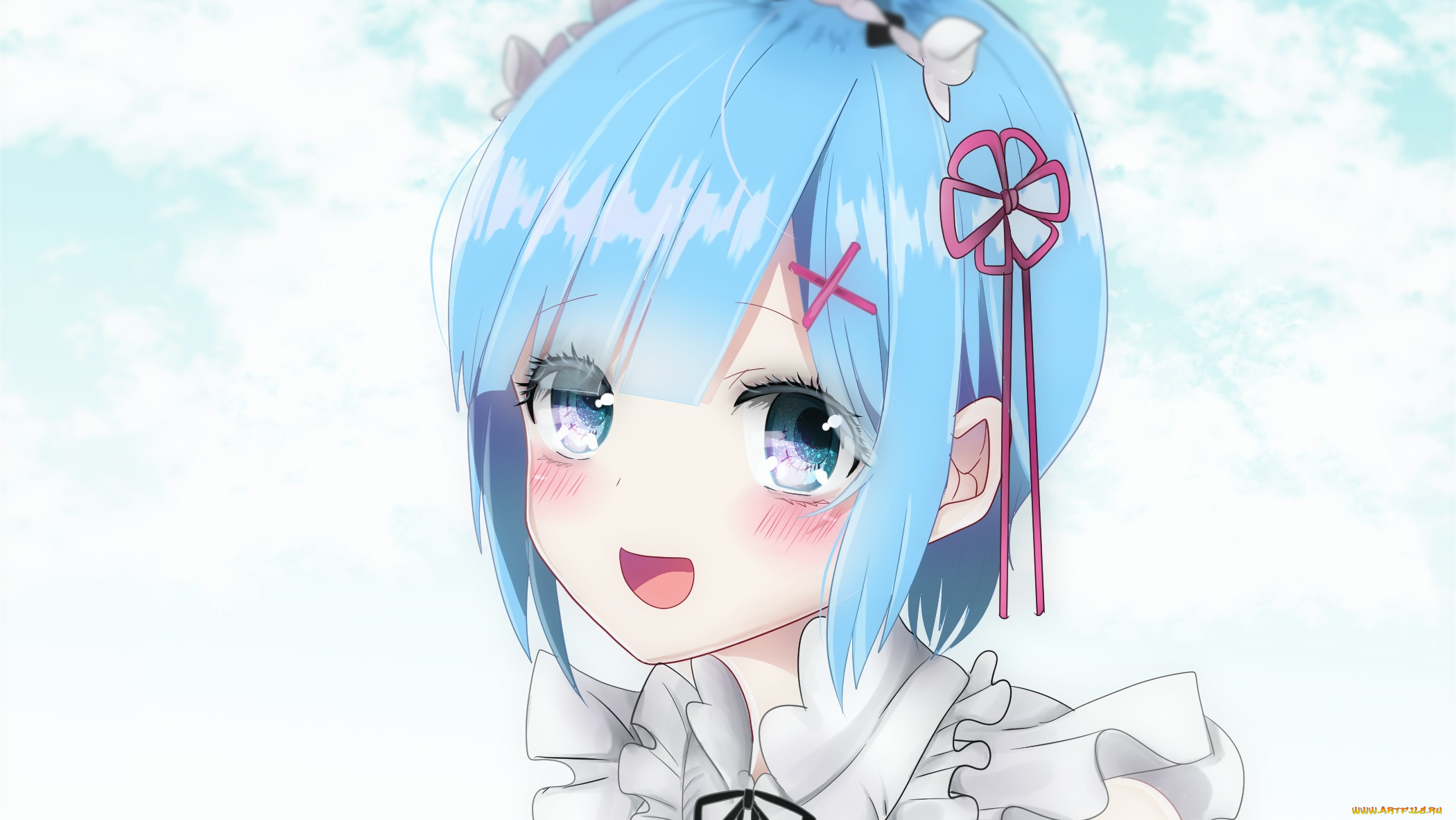 аниме, re, , zero, kara, hajimeru, isekai, seikatsu, фон, взгляд, девушка