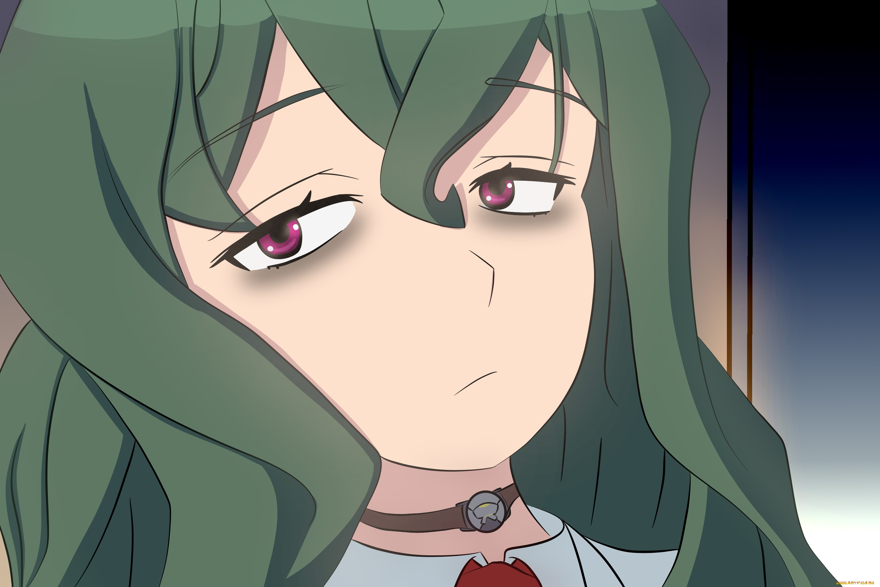 аниме, shimoneta, фон, взгляд, девушка