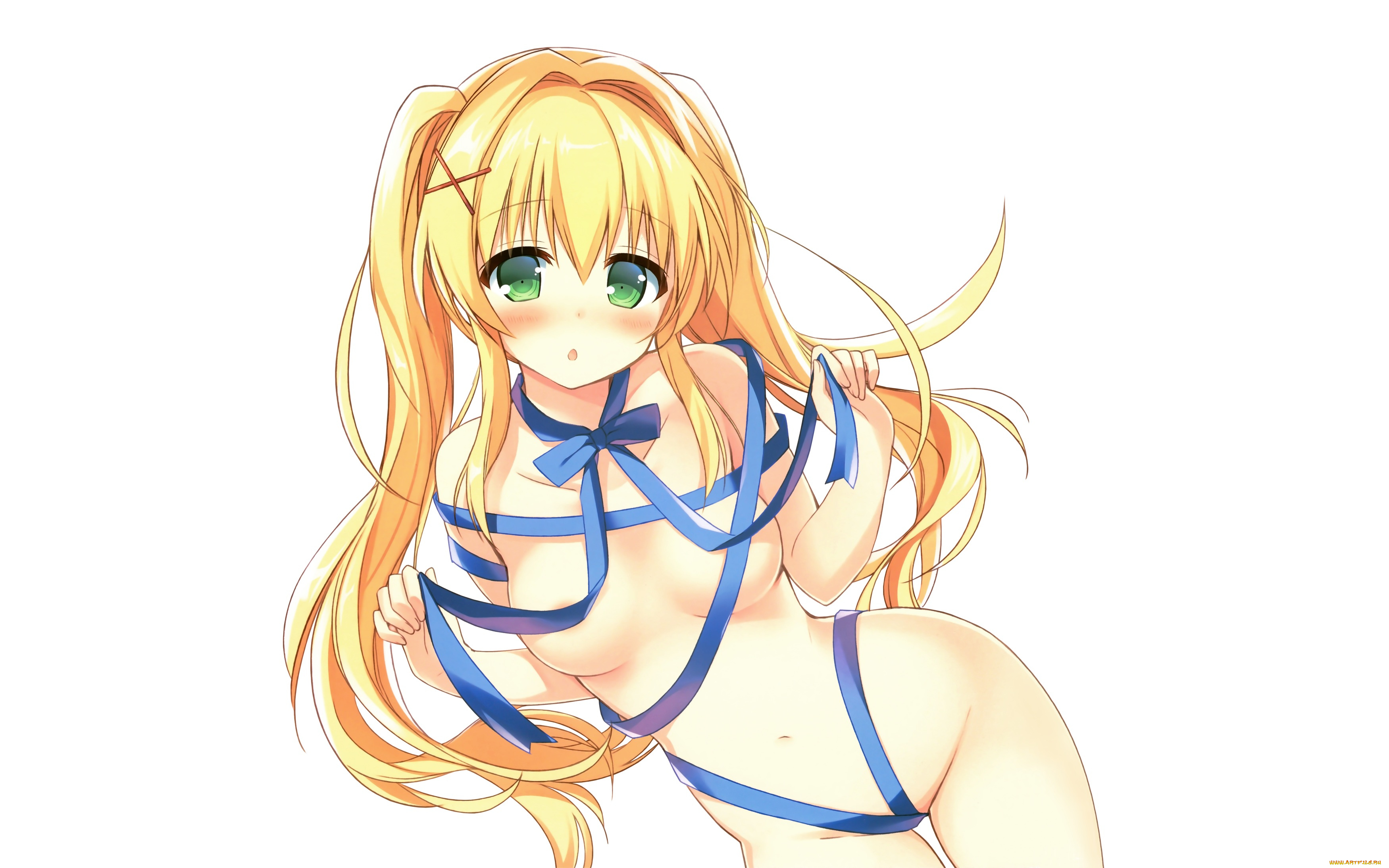 аниме, summer, pockets, фон, взгляд, девушка