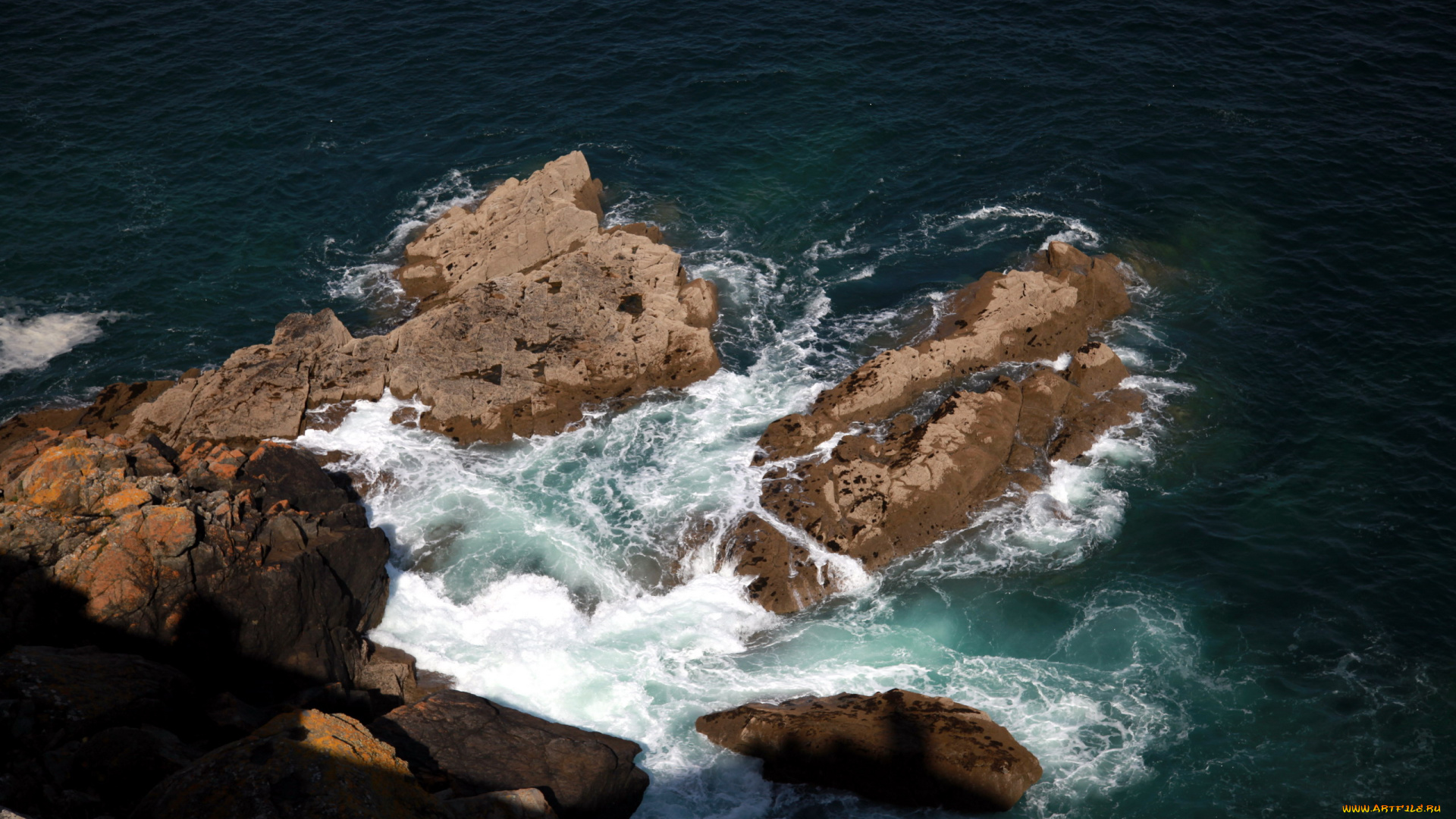 бретань, франция, природа, побережье