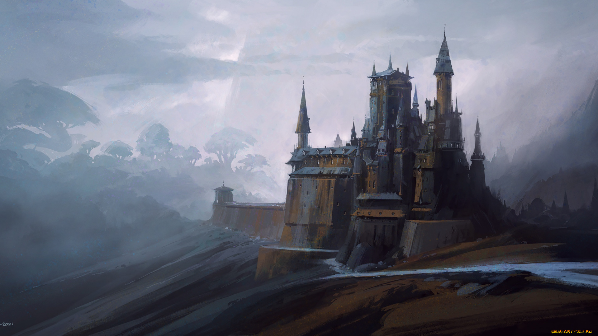 фэнтези, замки, замок