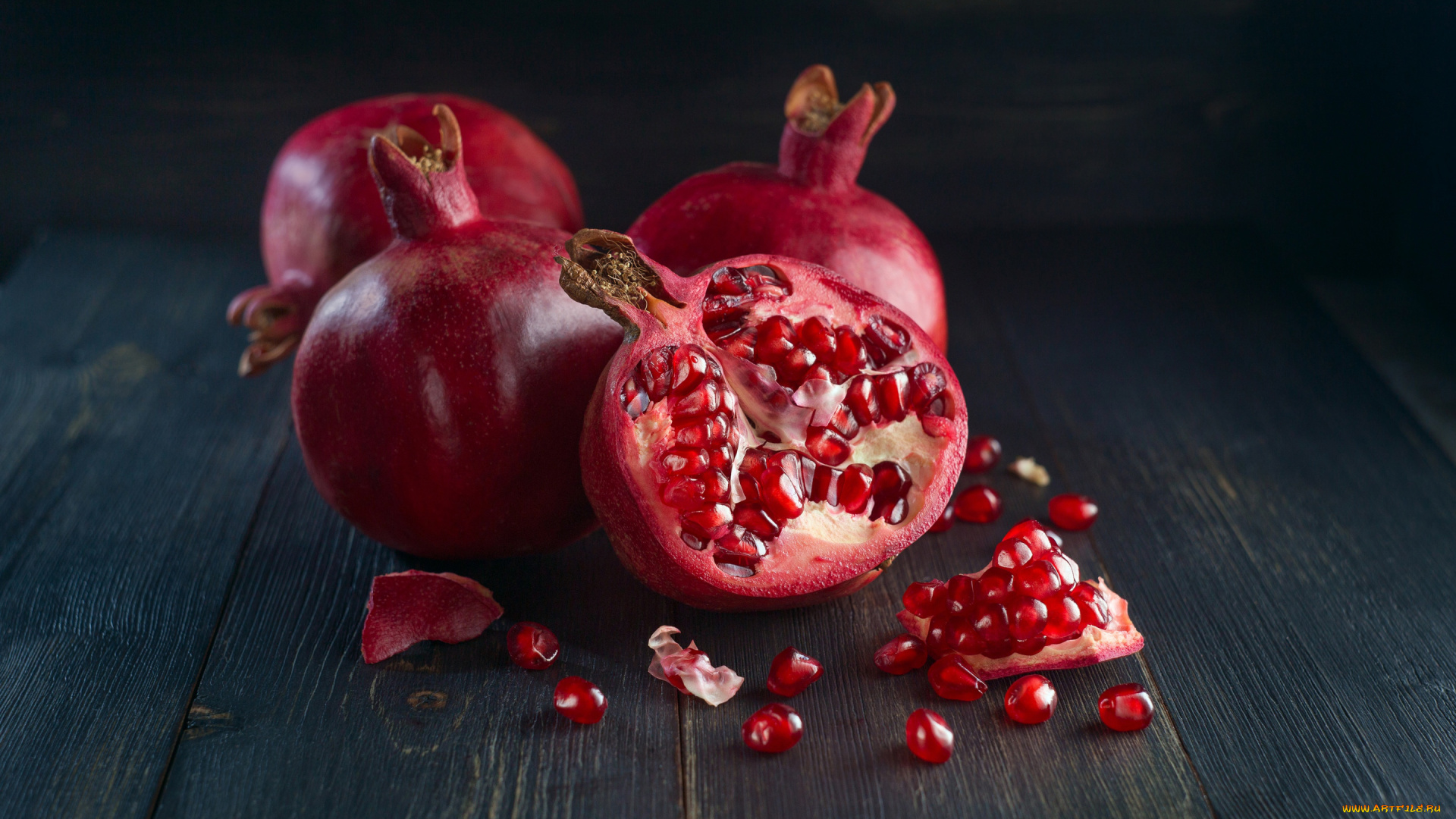 еда, гранат, зерна