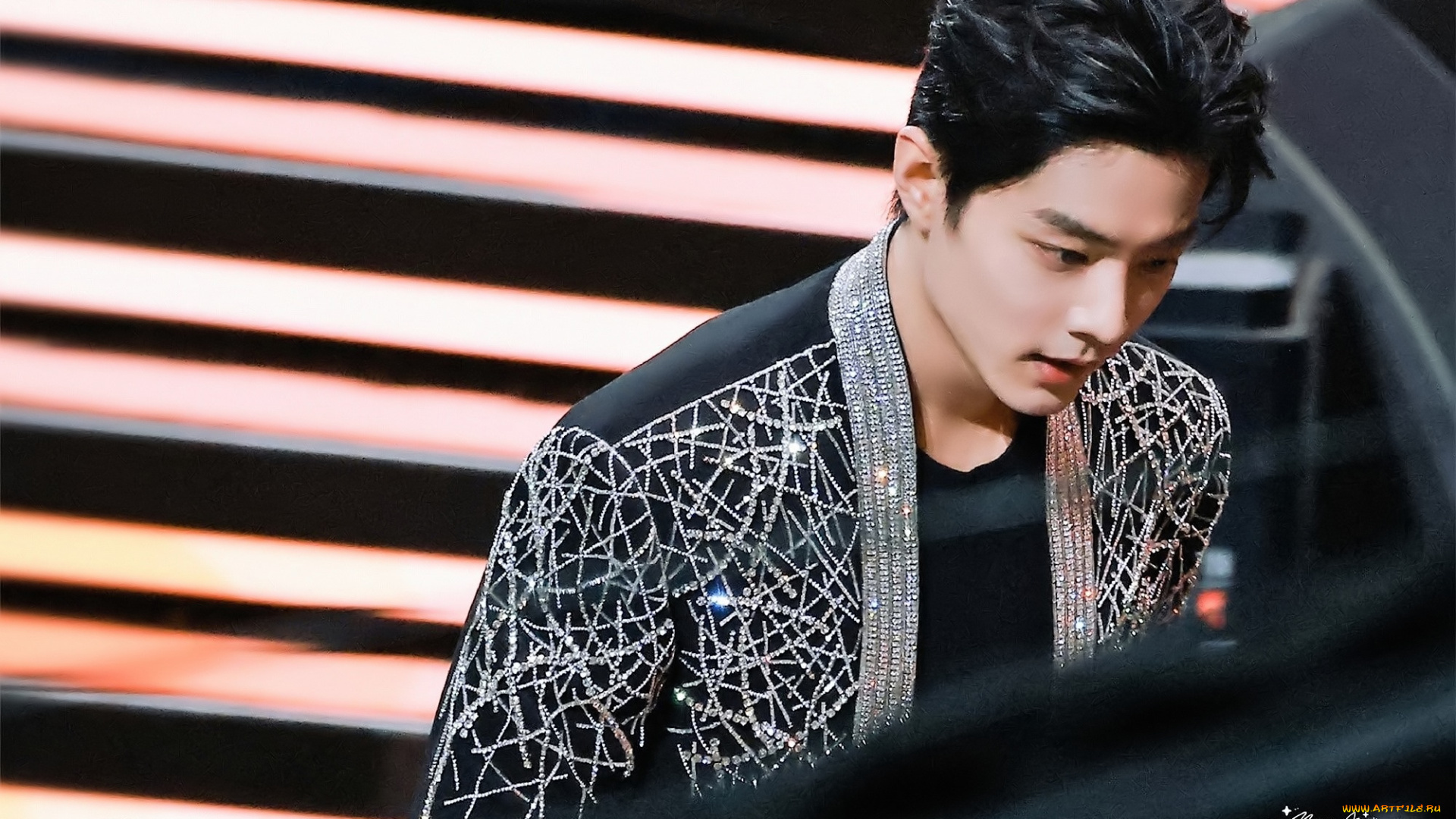 мужчины, xiao, zhan, актер, пиджак, сцена