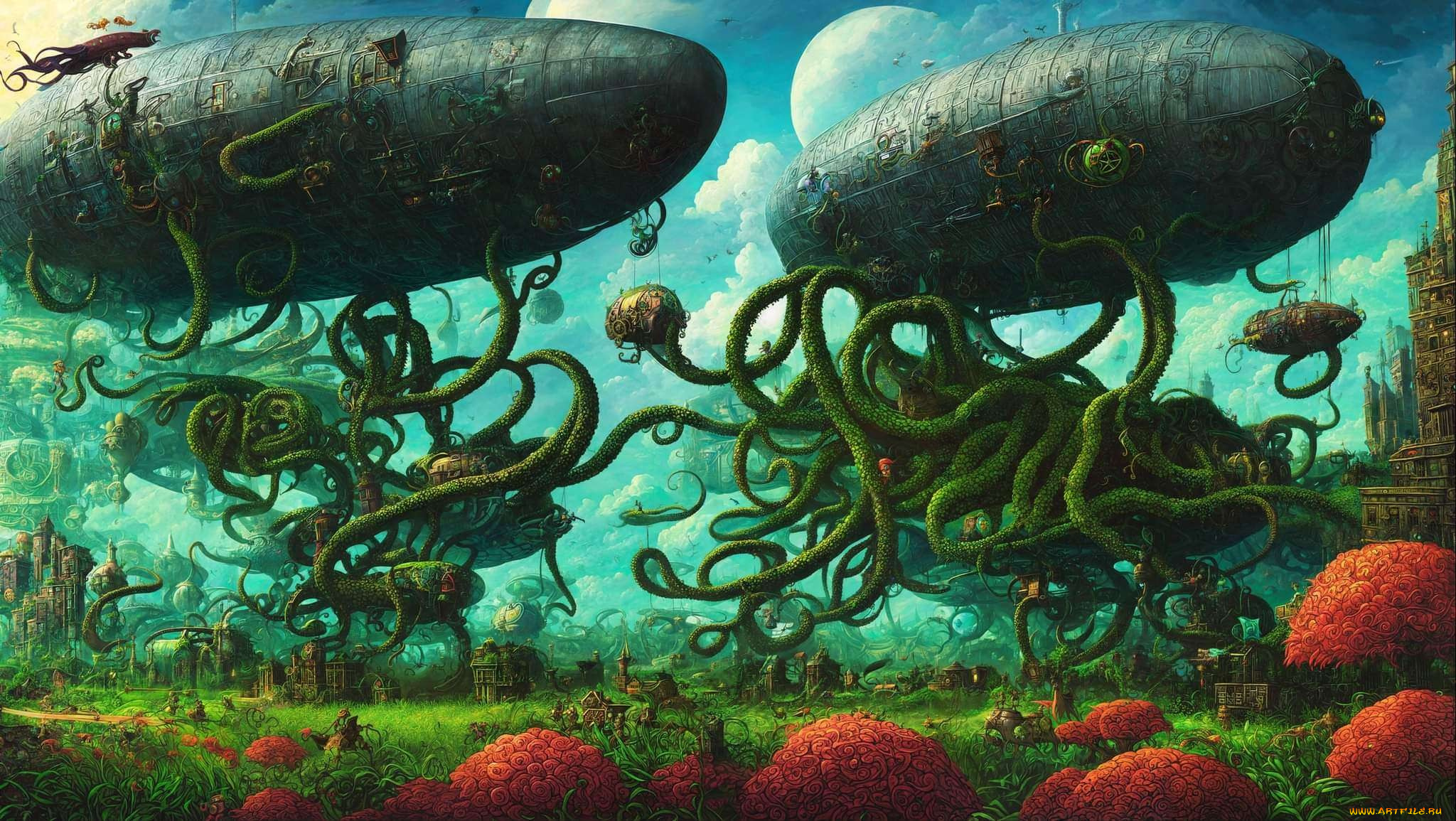 фэнтези, иные, миры, , иные, времена, нейросети, графика, нейроарт, ai, art, нейронные, сети, рисунки, нейро, искусство, населенная, планета, существа