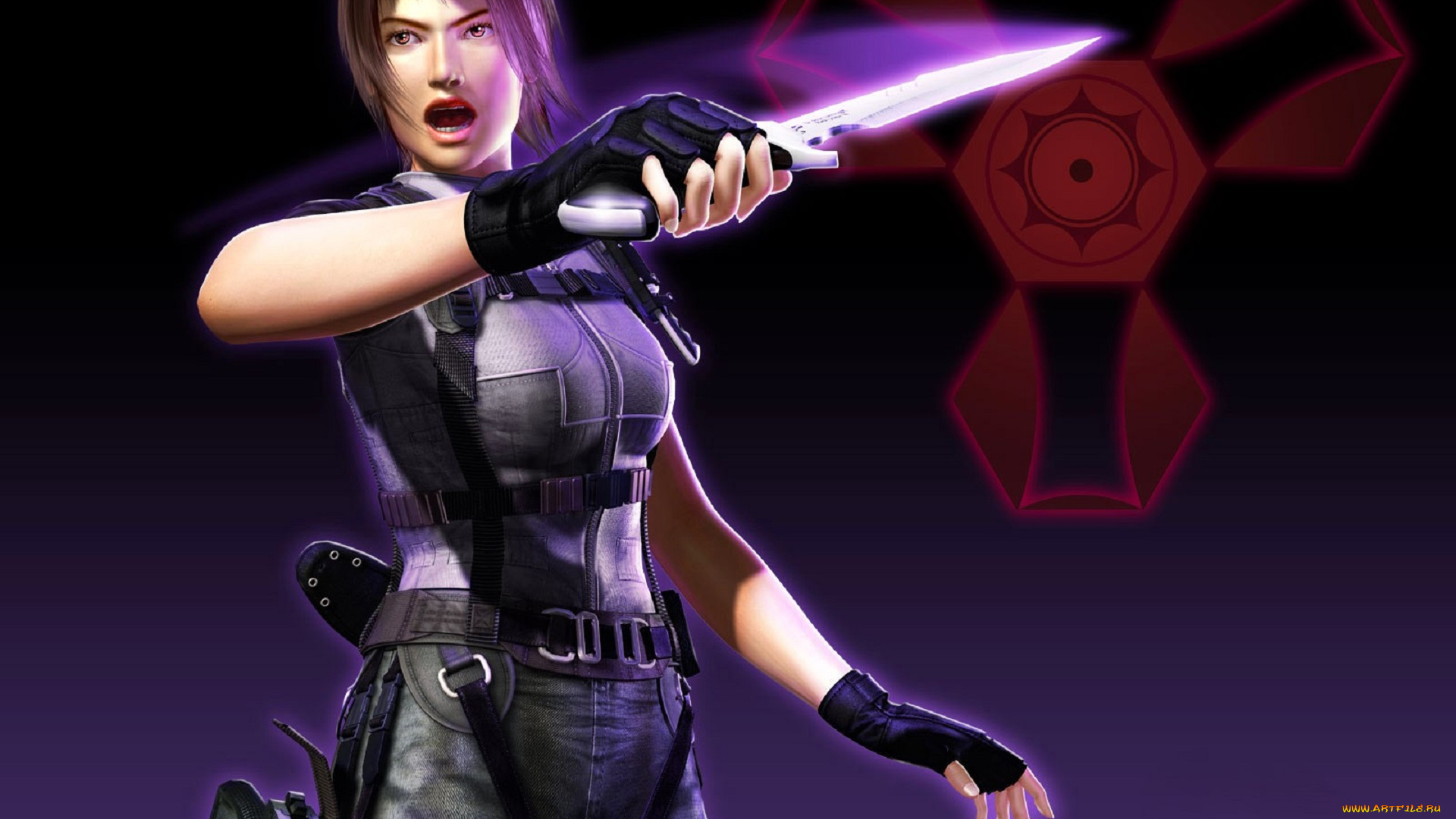 видео, игры, breakdown, девушка, форма, нож