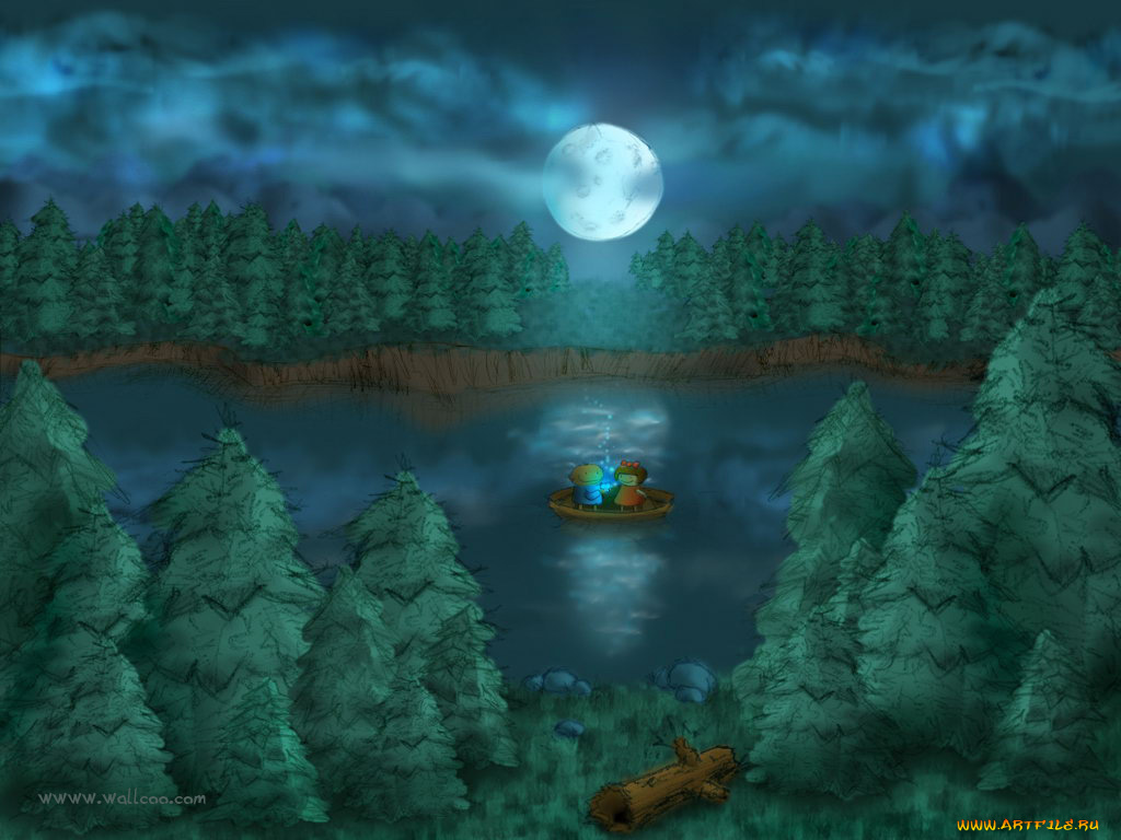 рисованные, природа