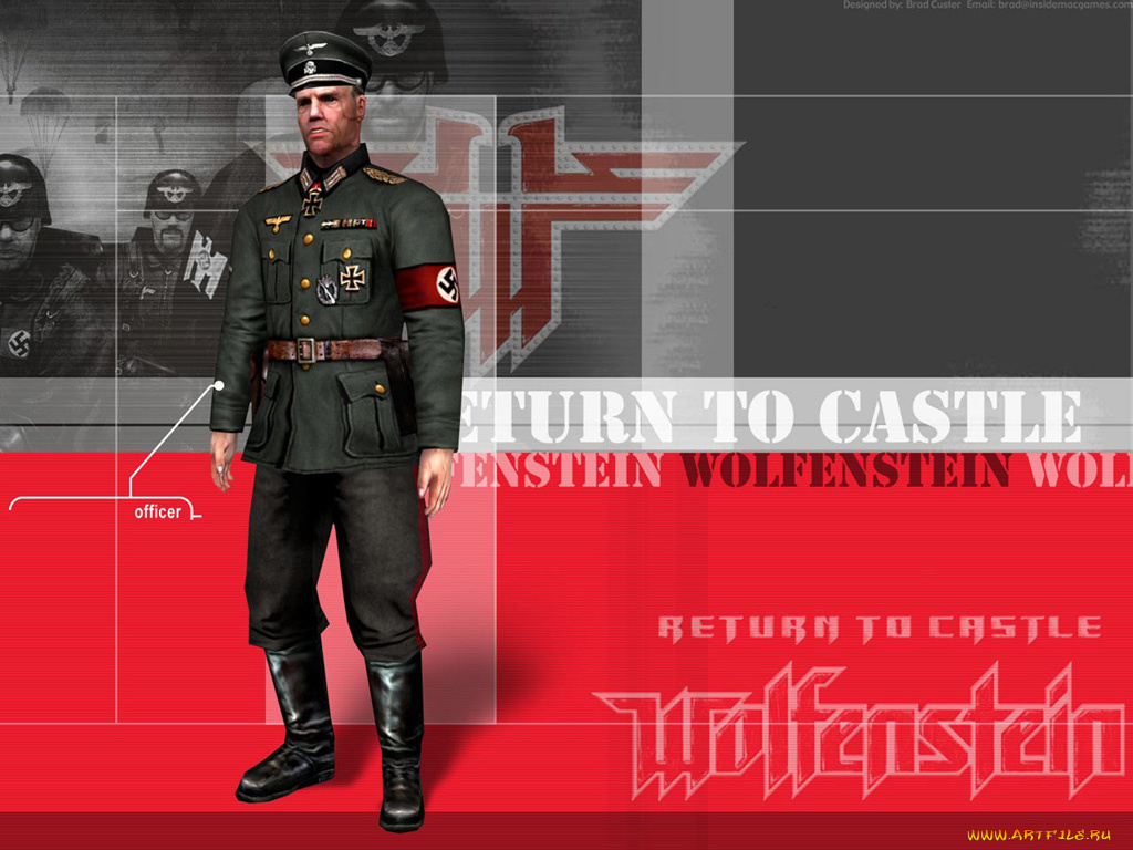 return, to, castle, wolfenstein, видео, игры