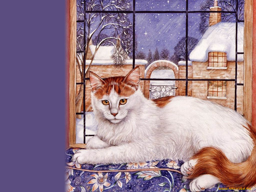 рисованные, животные