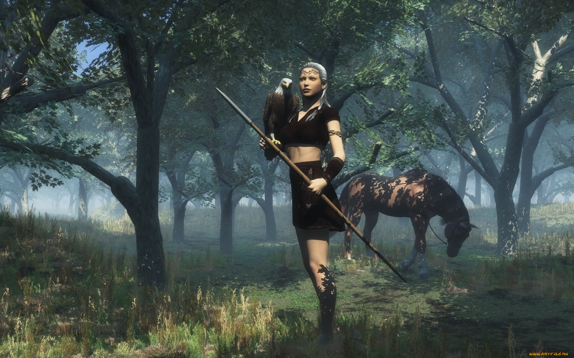 3д, графика, amazon, амазонки