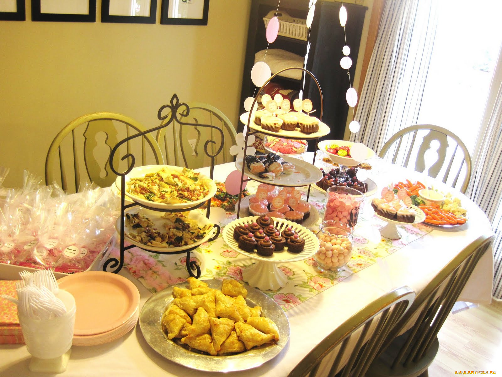 еда, сервировка, пирожное