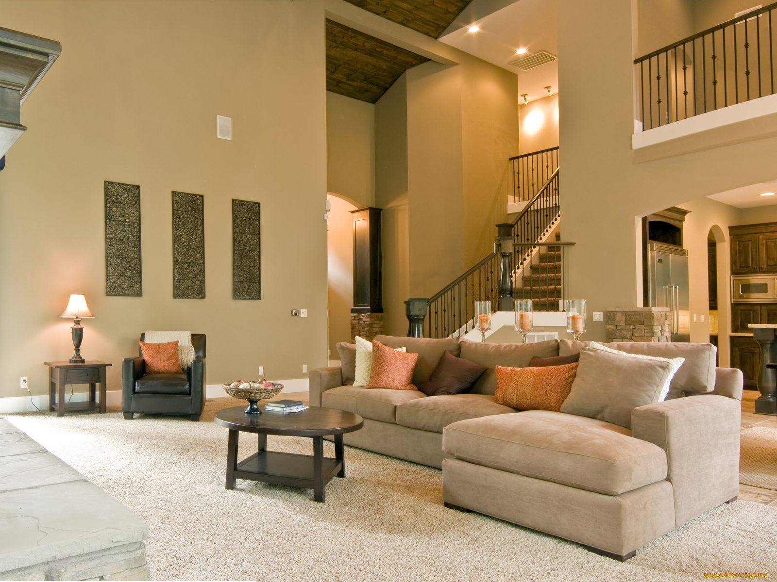 интерьер, гостиная, обстановка, стиль, дом