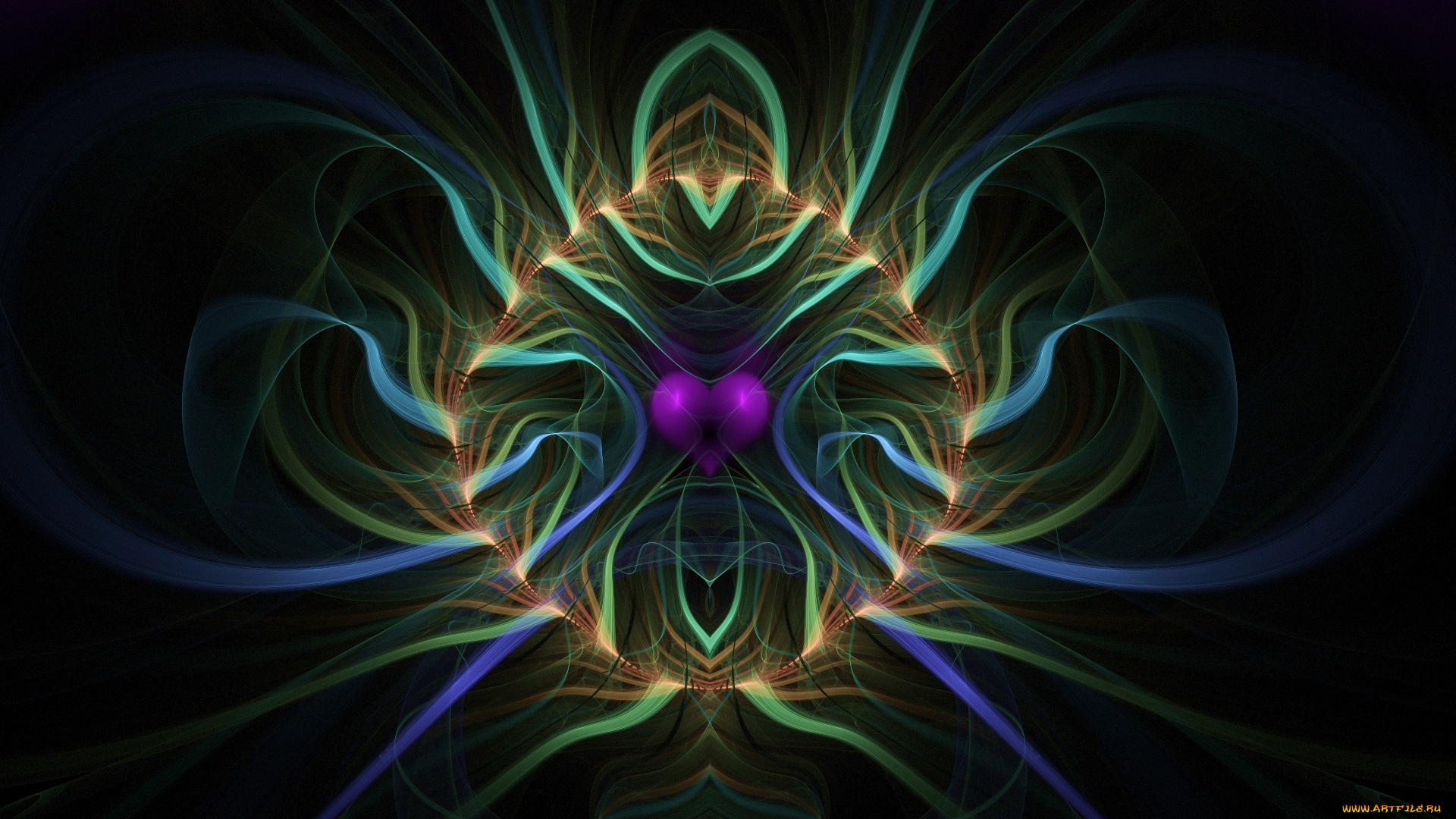 3д, графика, fractal, фракталы, фон, узор, цвета