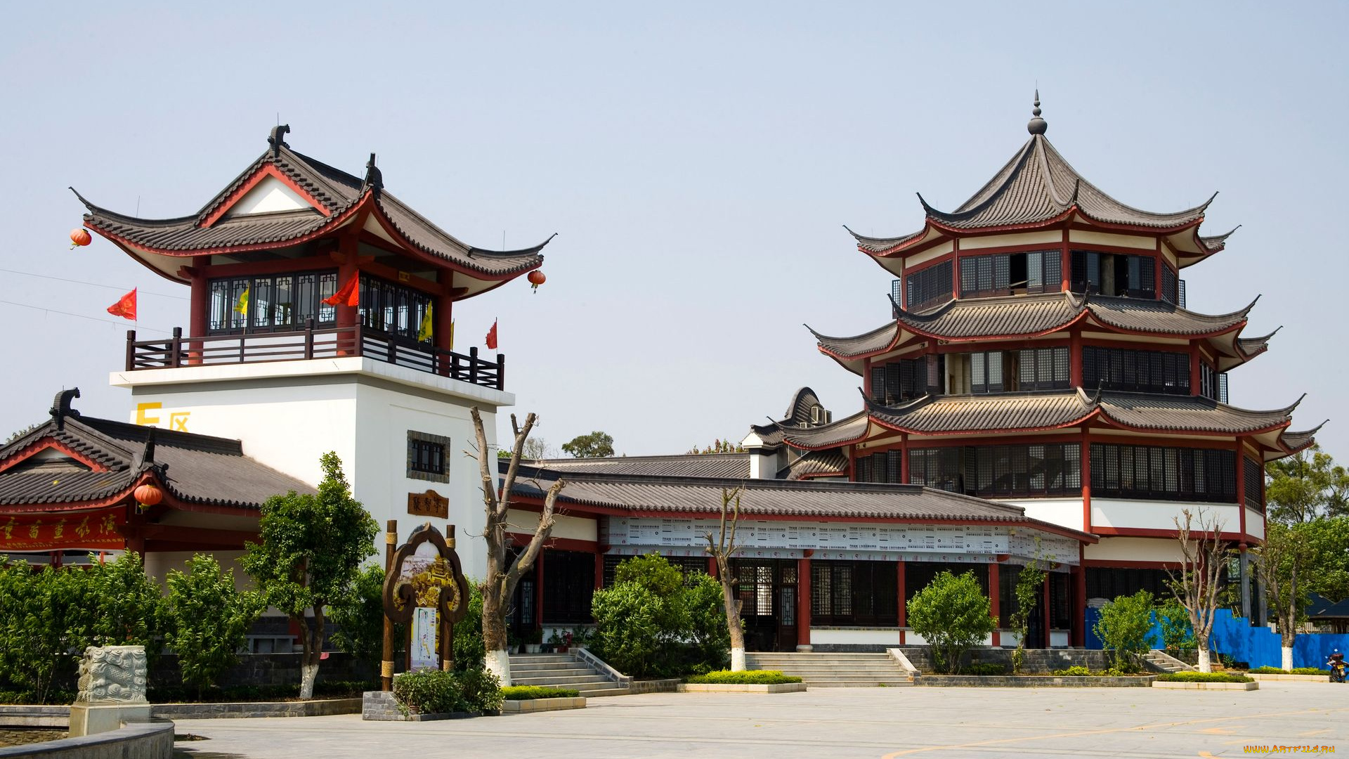 города, буддистские, другие, храмы, китай, храм