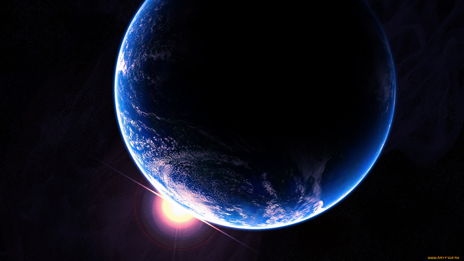 космос, арт, планеты