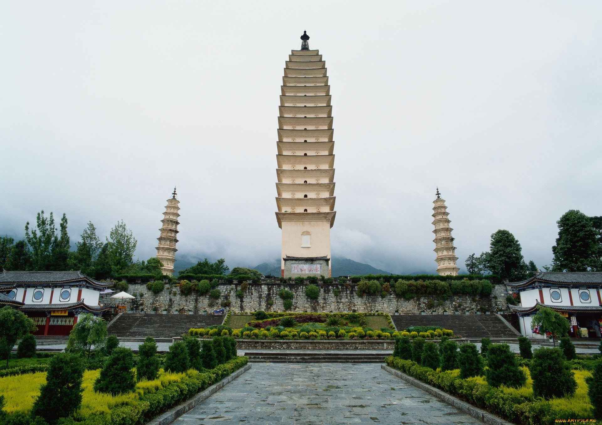 города, буддистские, другие, храмы, китай, храм
