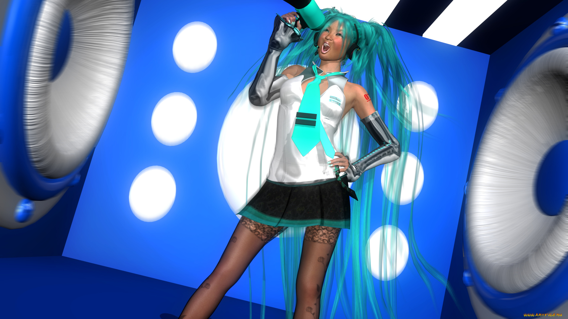 3д, графика, anime, аниме, девушка, волосы