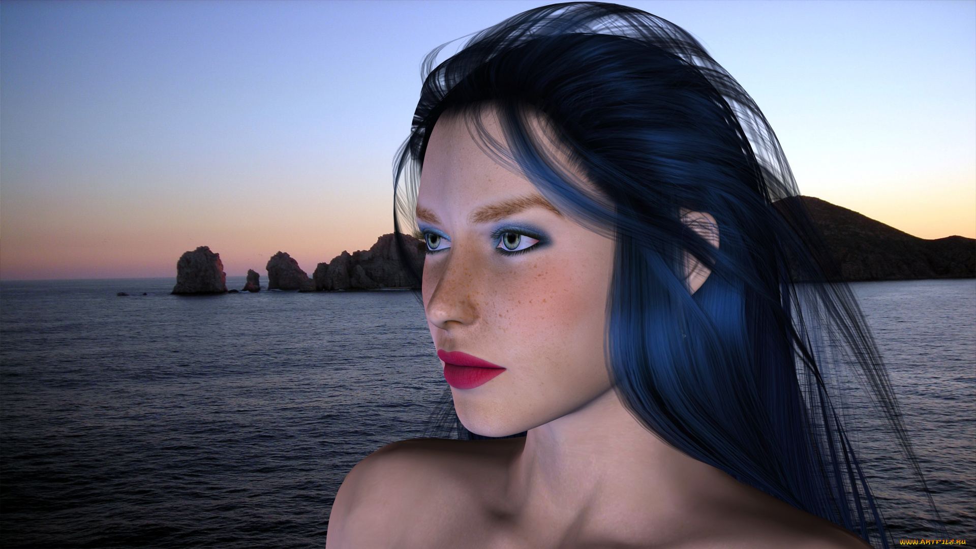 3д, графика, portraits, портрет, лицо