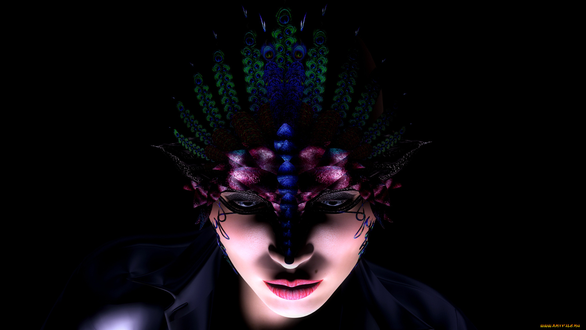 3д, графика, portraits, портрет, лицо, маска