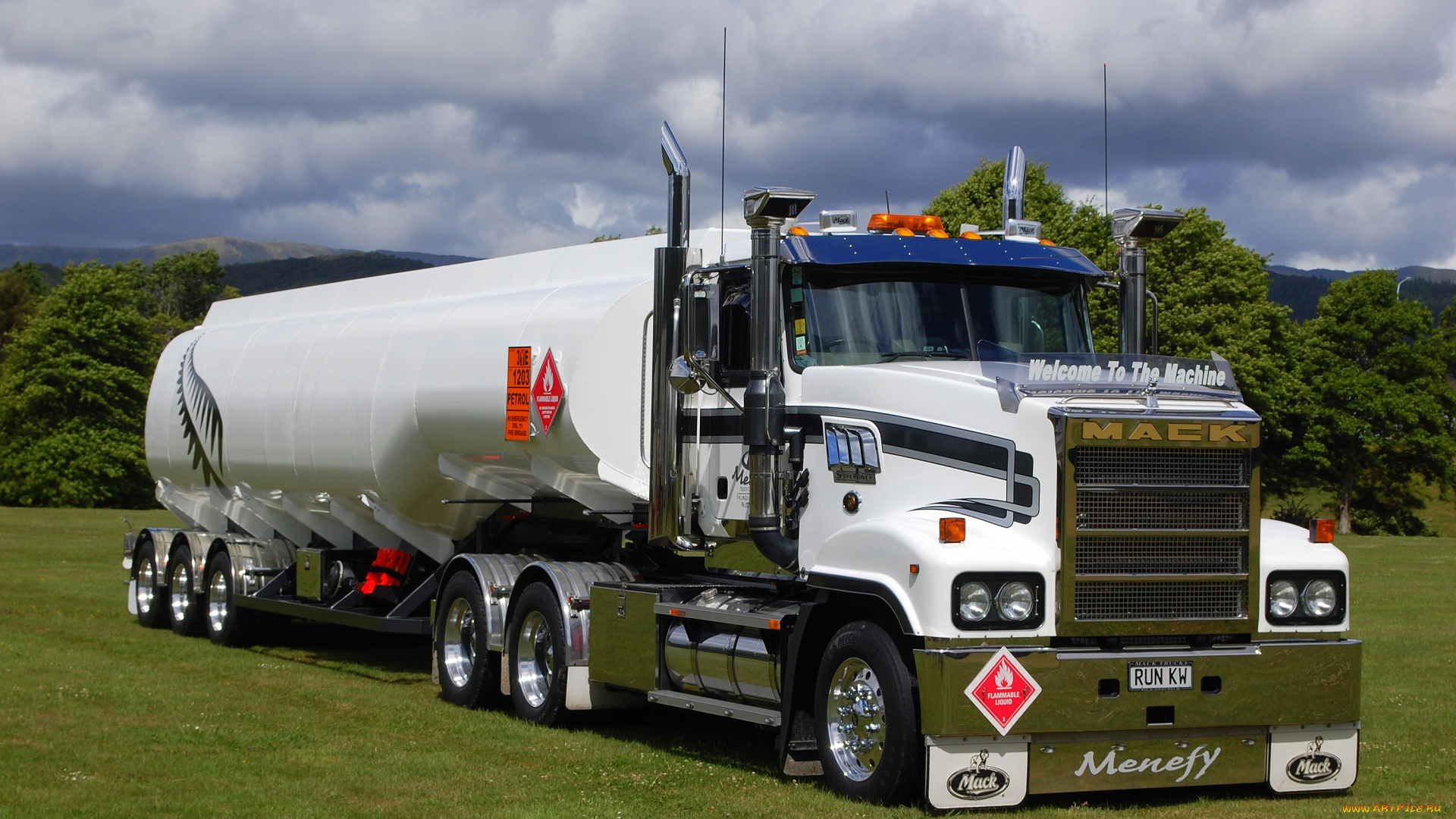 автомобили, mack, tanker, truck