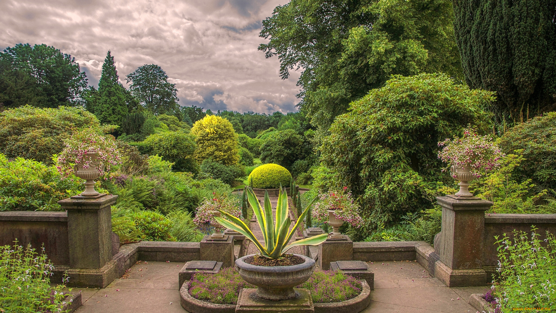 biddulph, grange, gardens, england, природа, парк, англия, деревья, кусты, цветы