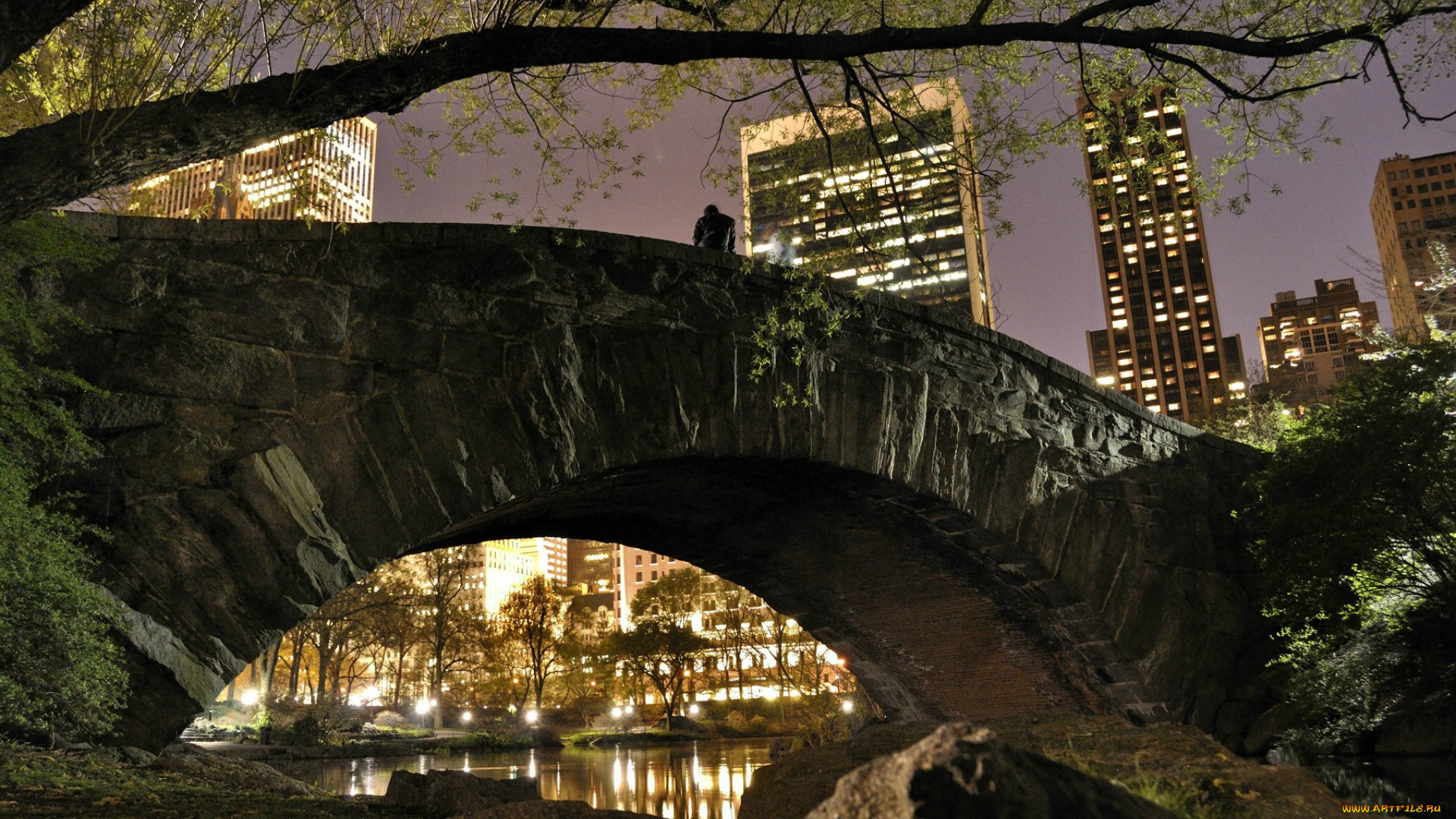 города, нью, йорк, сша, центральный, парк, нью-йорк