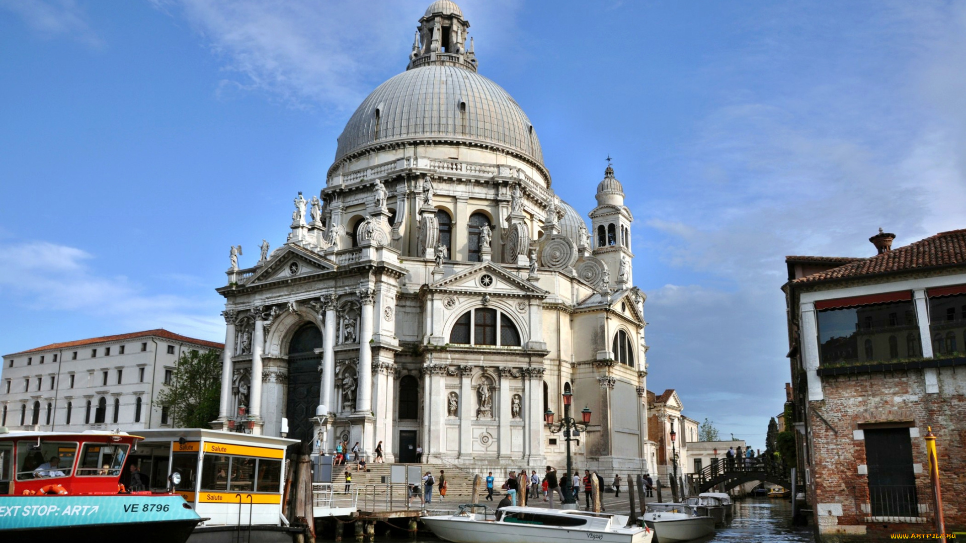 santa, maria, della, salute, города, венеция, италия, санта-мария-делла-салюте, гранд-канал, собор