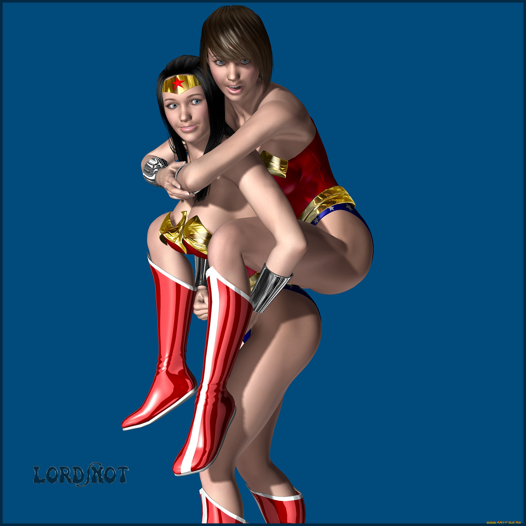 3д, графика, fantasy, фантазия, lordsnot, девушки