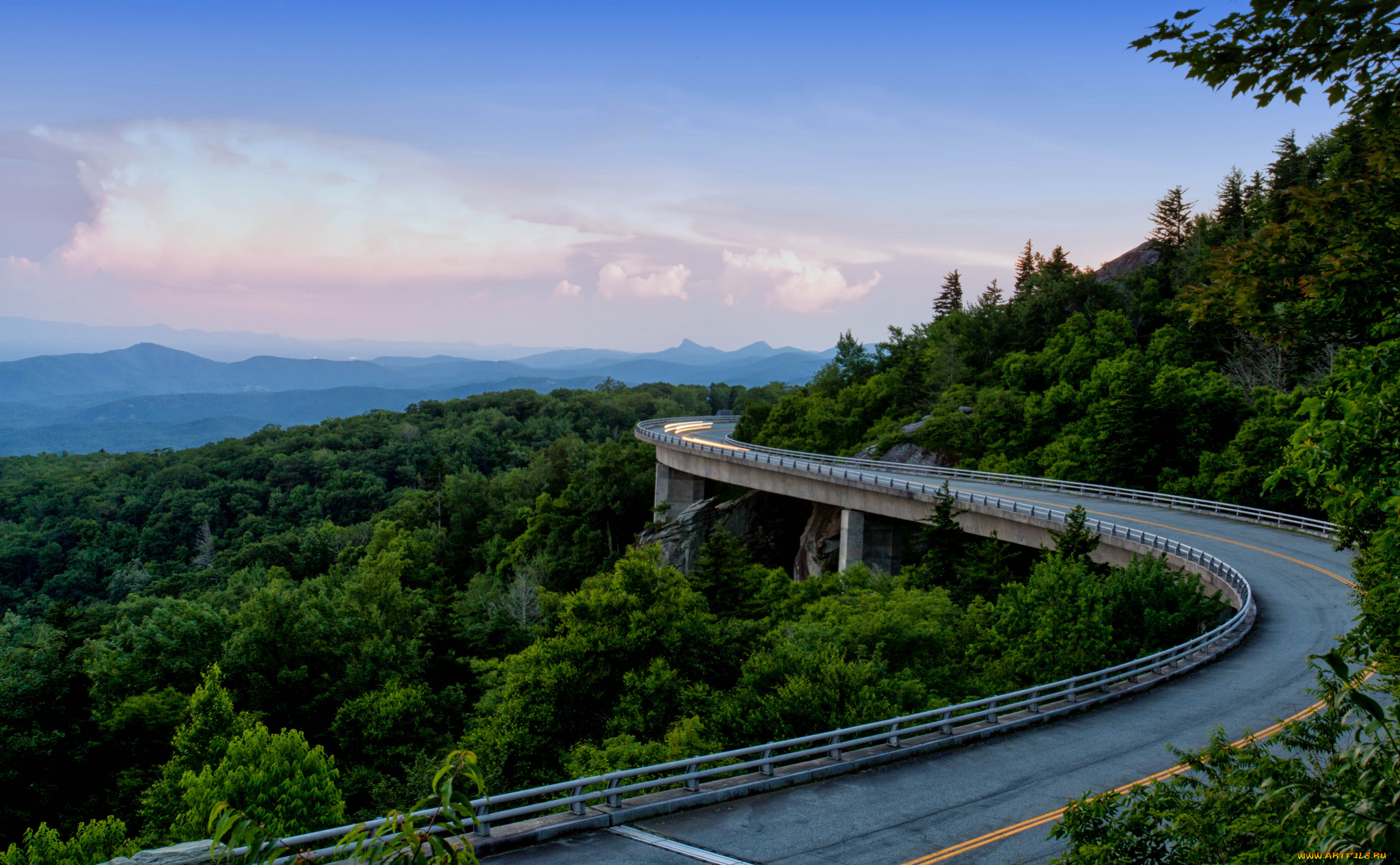 blue, ridge, parkway, usa, природа, дороги, лес, горы, аппалачи, appalachian, mountains