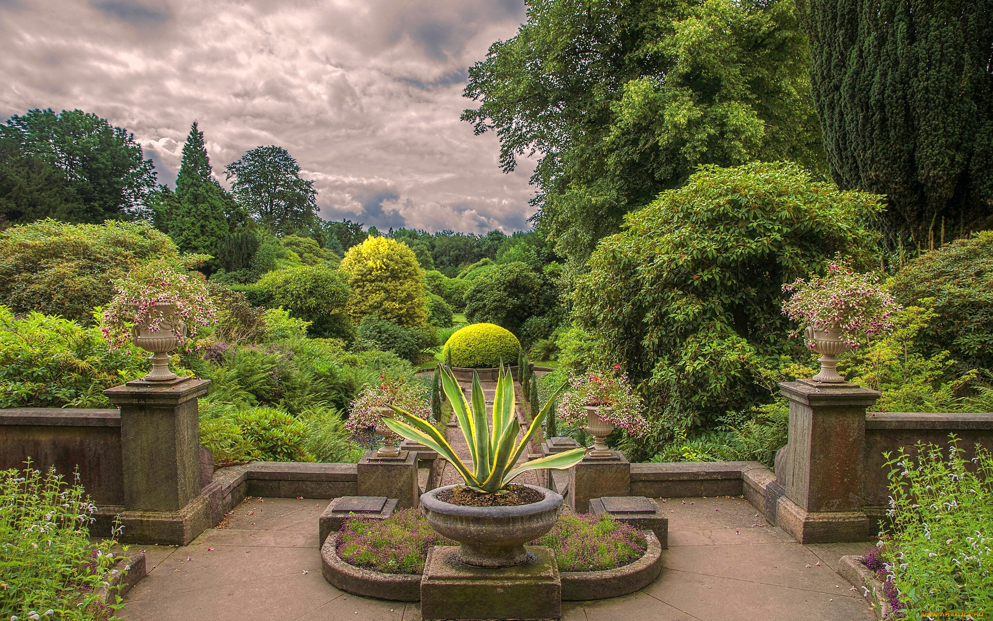 biddulph, grange, gardens, england, природа, парк, англия, деревья, кусты, цветы