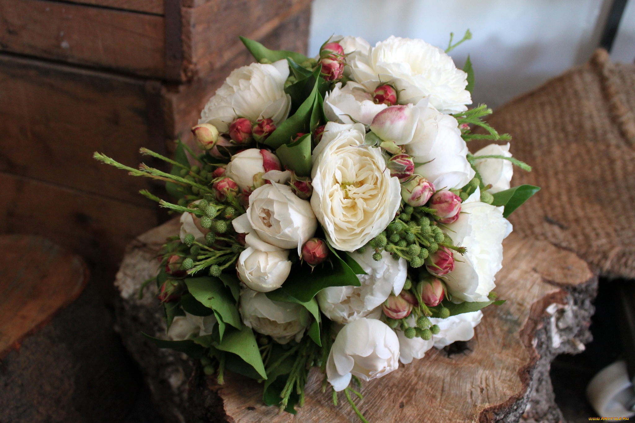 цветы, букеты, композиции, пионы, розы