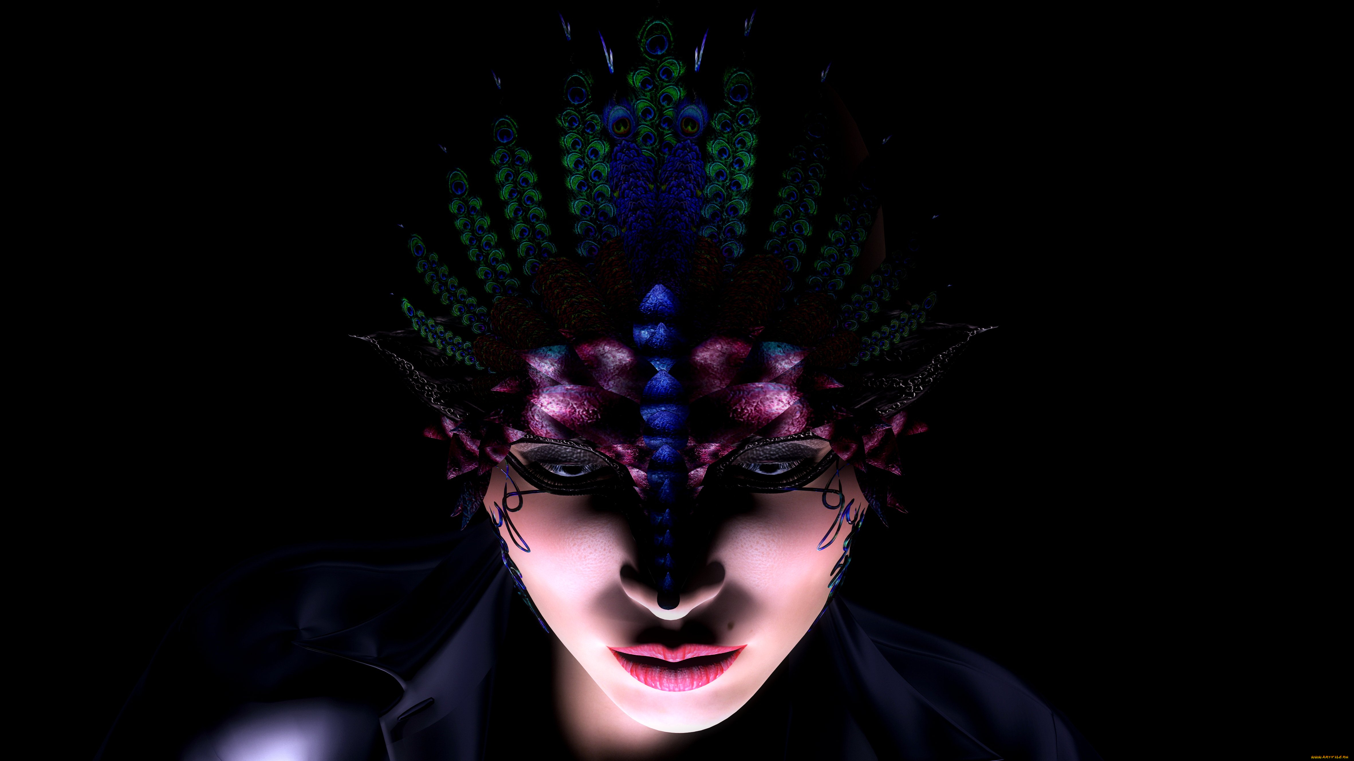 3д, графика, portraits, портрет, лицо, маска