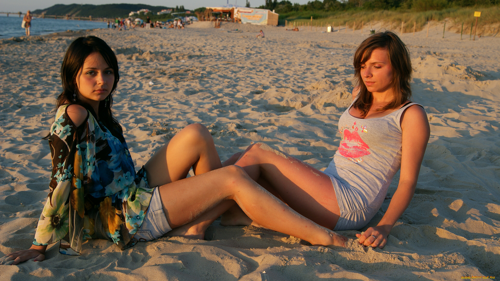 девушки, -unsort, , брюнетки, , шатенки, пляж