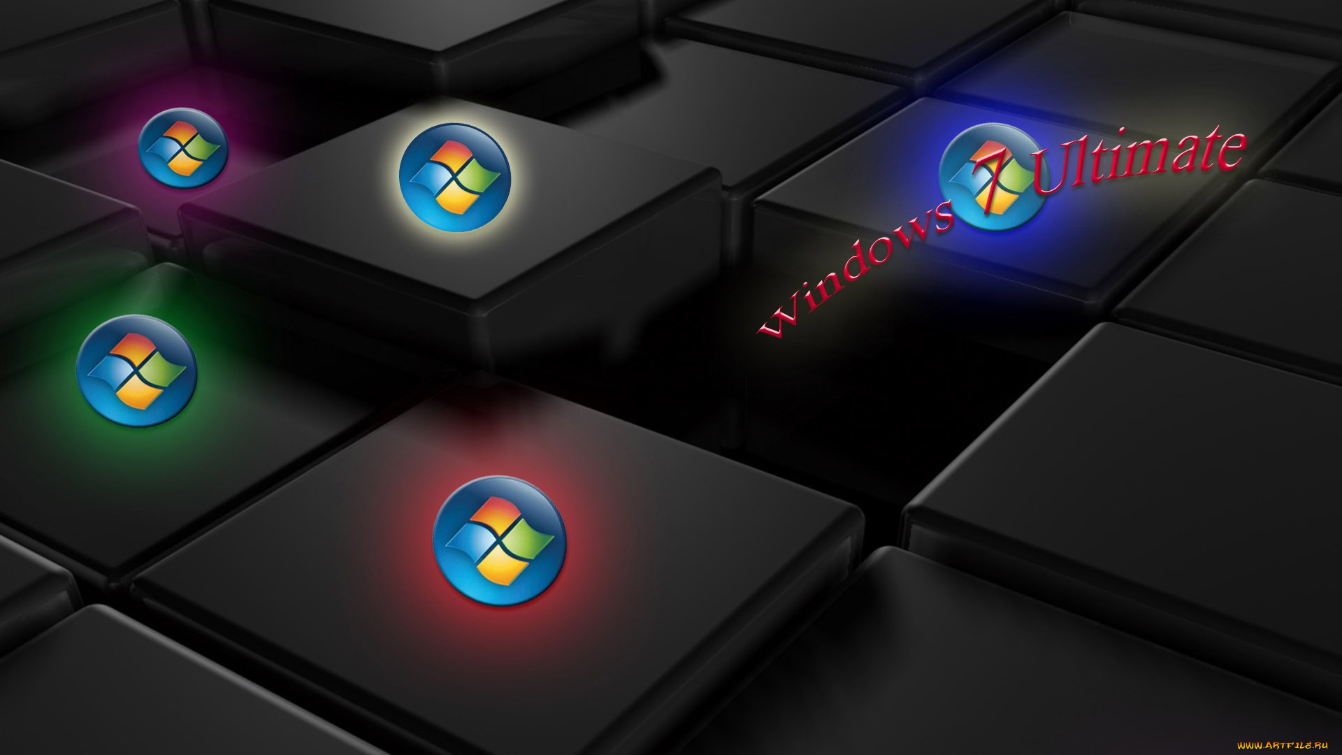 компьютеры, windows, 7, , vienna, логотип