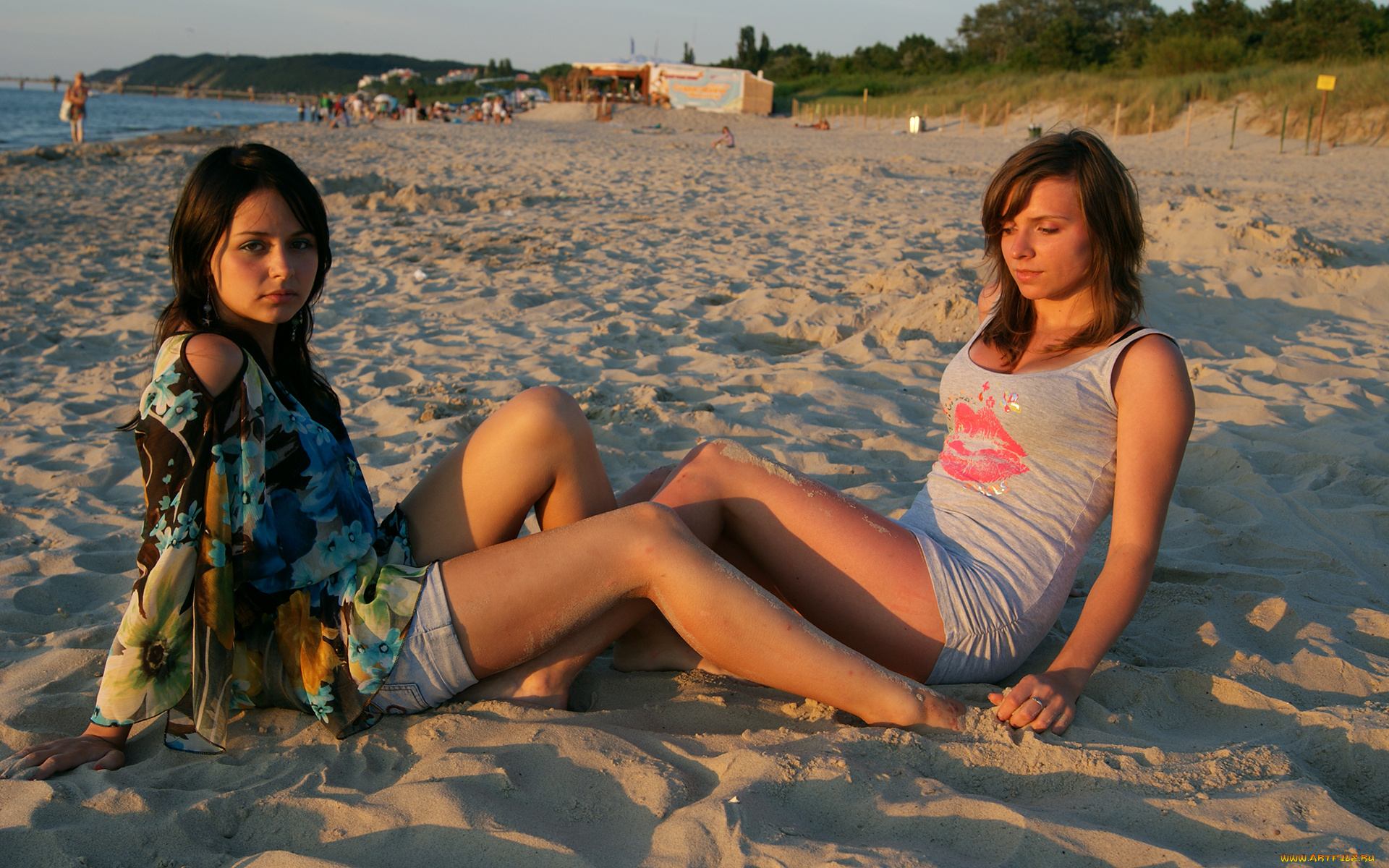 девушки, -unsort, , брюнетки, , шатенки, пляж