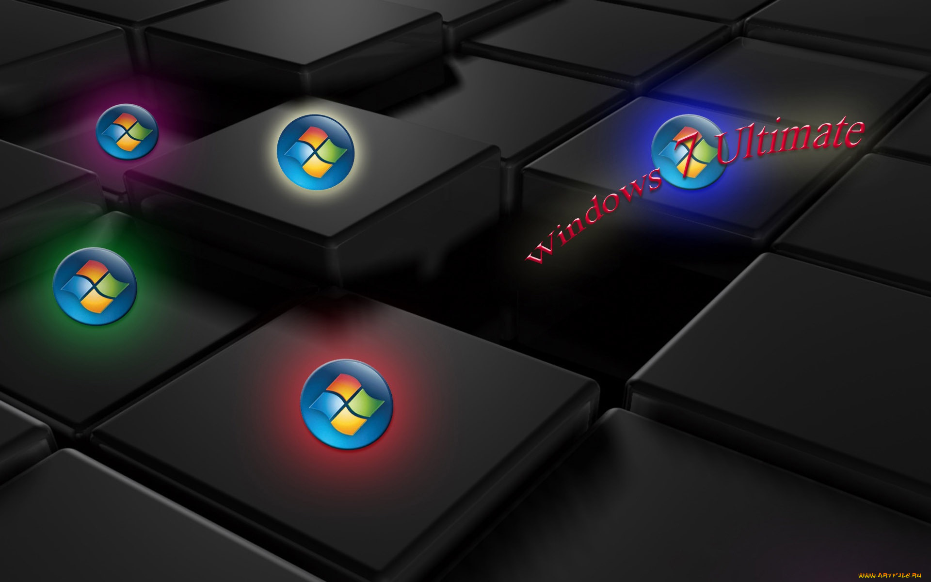 компьютеры, windows, 7, , vienna, логотип