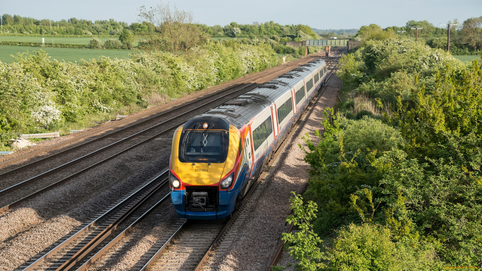 техника, поезда, состав, локомотив, железная, дорога, рельсы