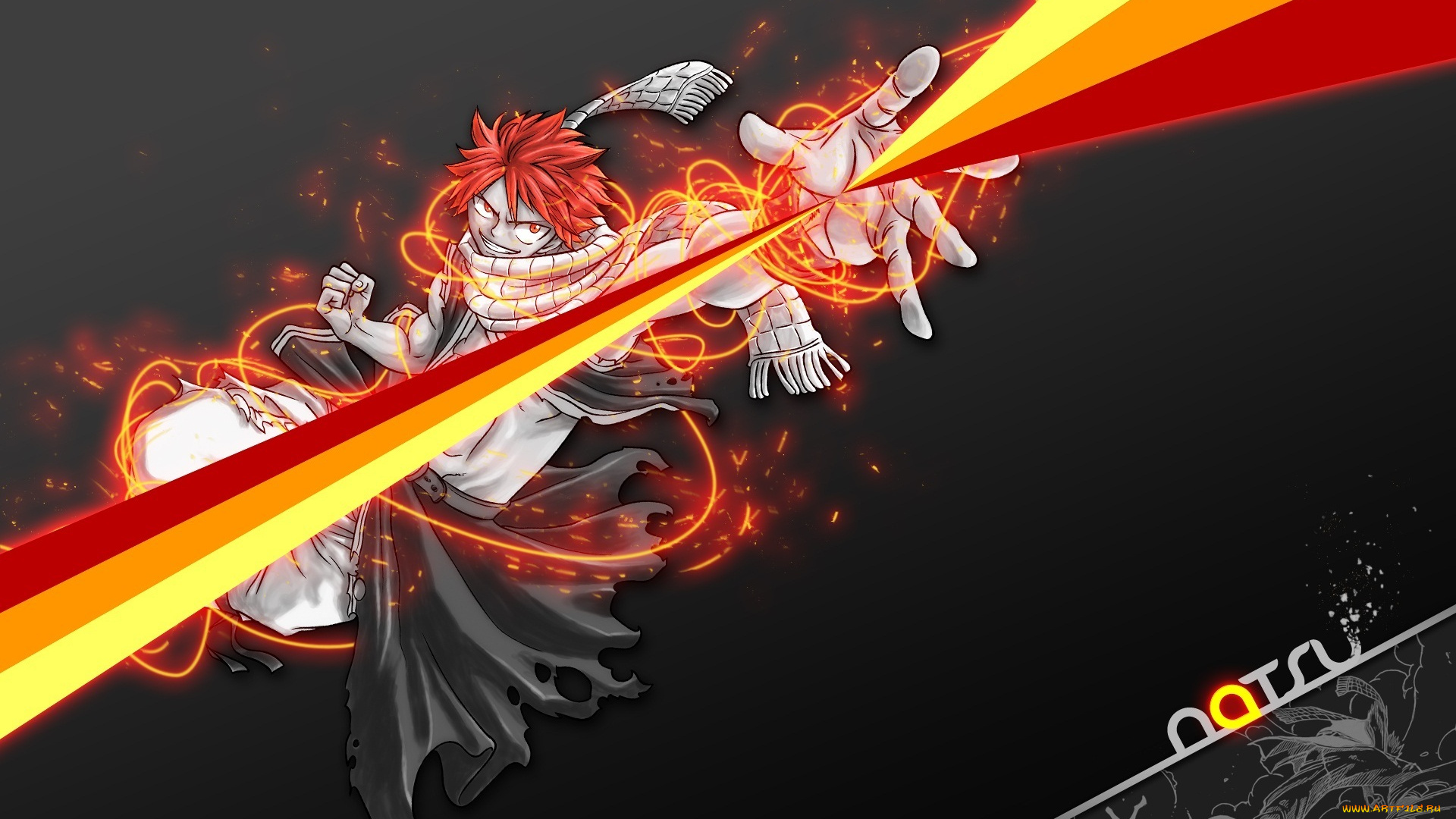 аниме, fairy, tail, хвост, феи