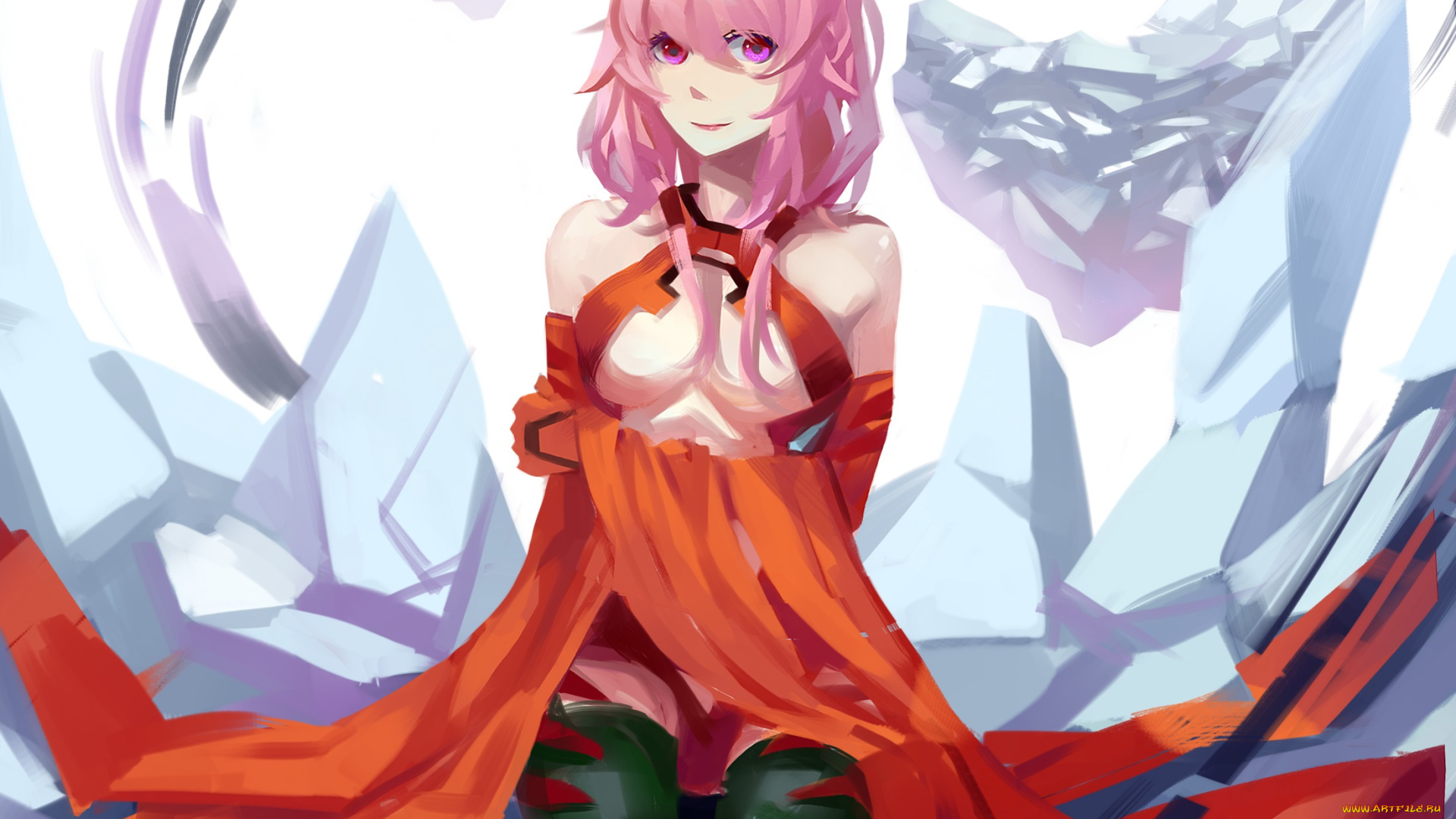 аниме, guilty, crown, инори