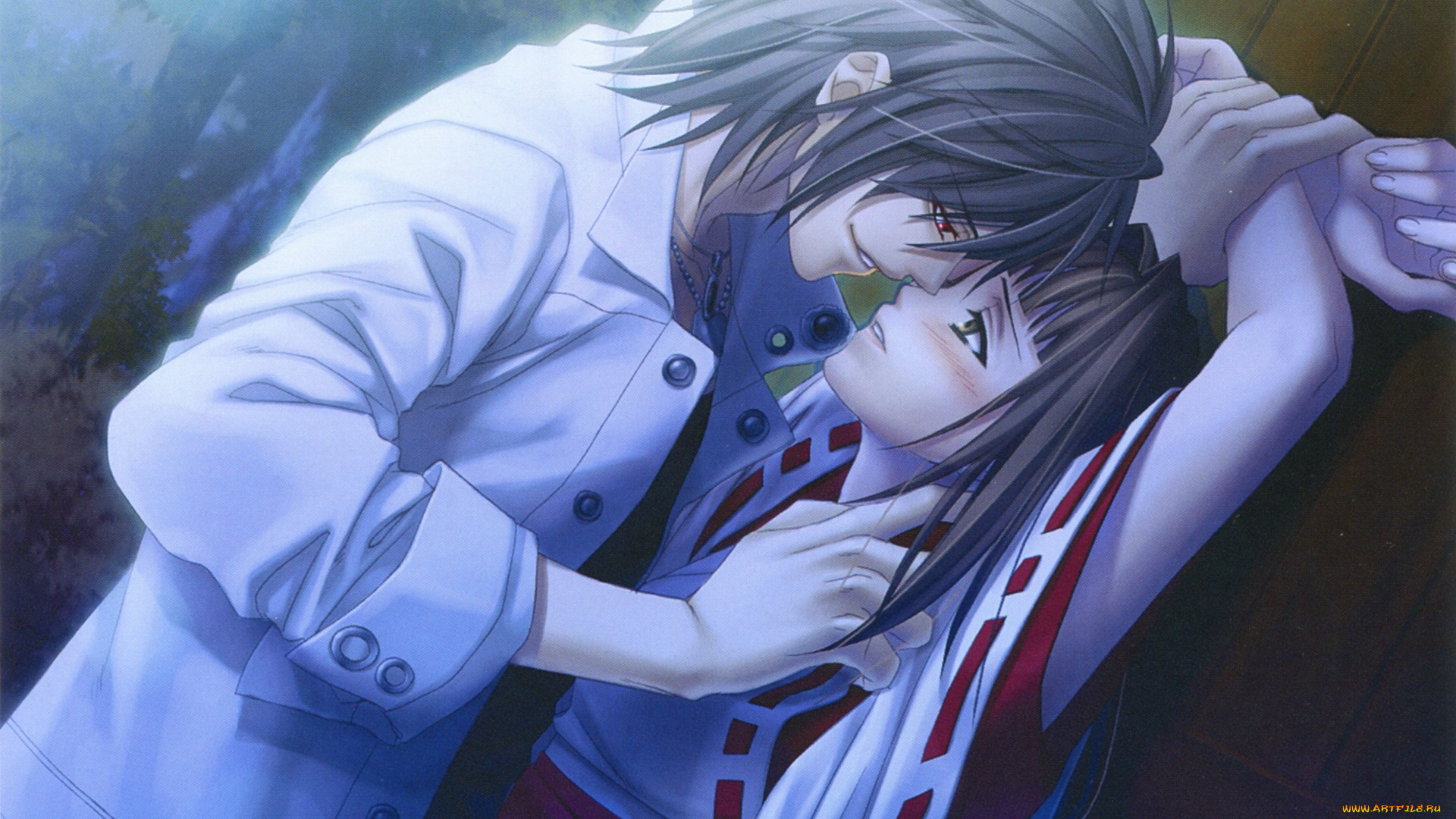 аниме, hiiro, no, kakera, двое