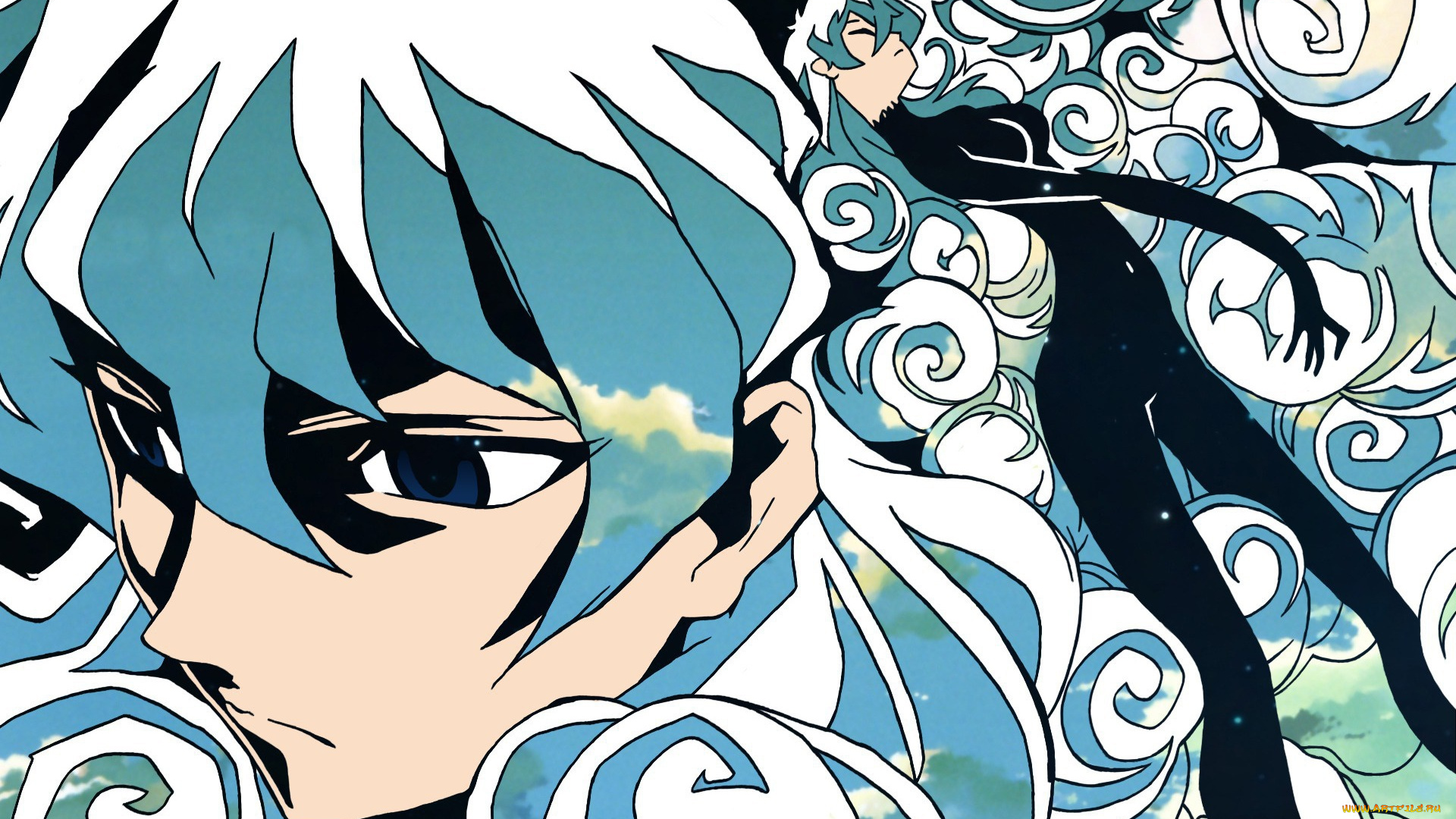 аниме, tengen, toppa, gurren-lagann, фон, взгляд, девушка