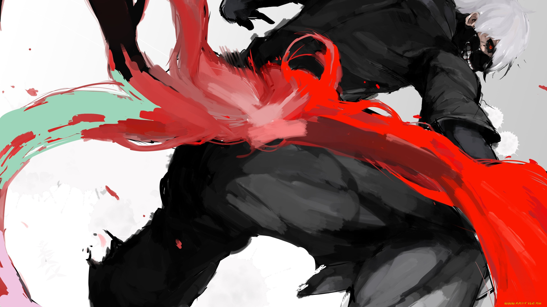 аниме, tokyo, ghoul, канеки