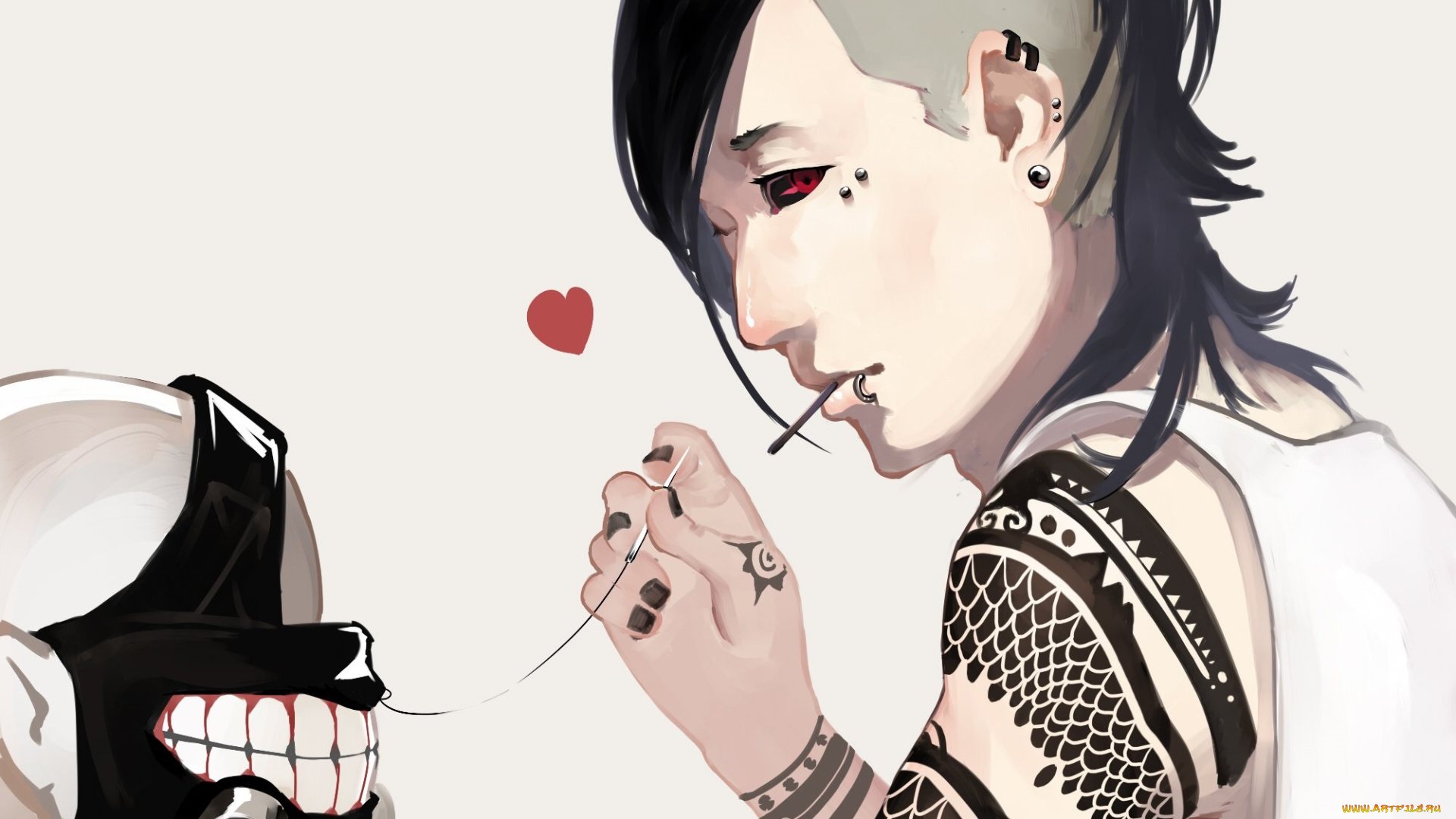 аниме, tokyo, ghoul, ута