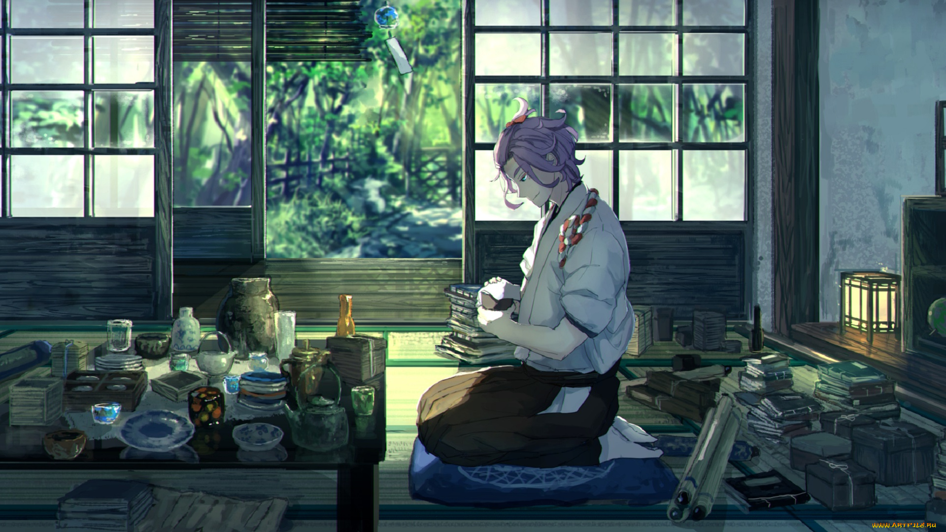 аниме, touken, ranbu, парень