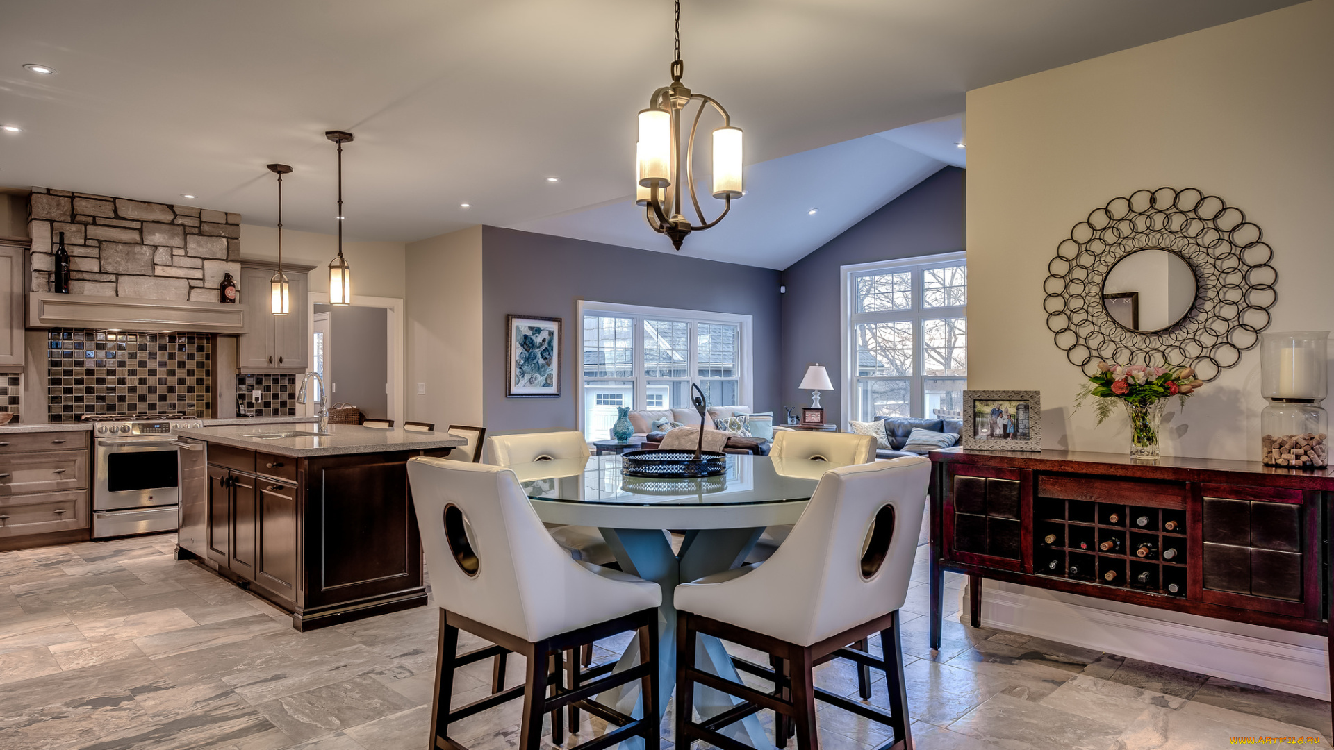 интерьер, кухня, мебель, комната