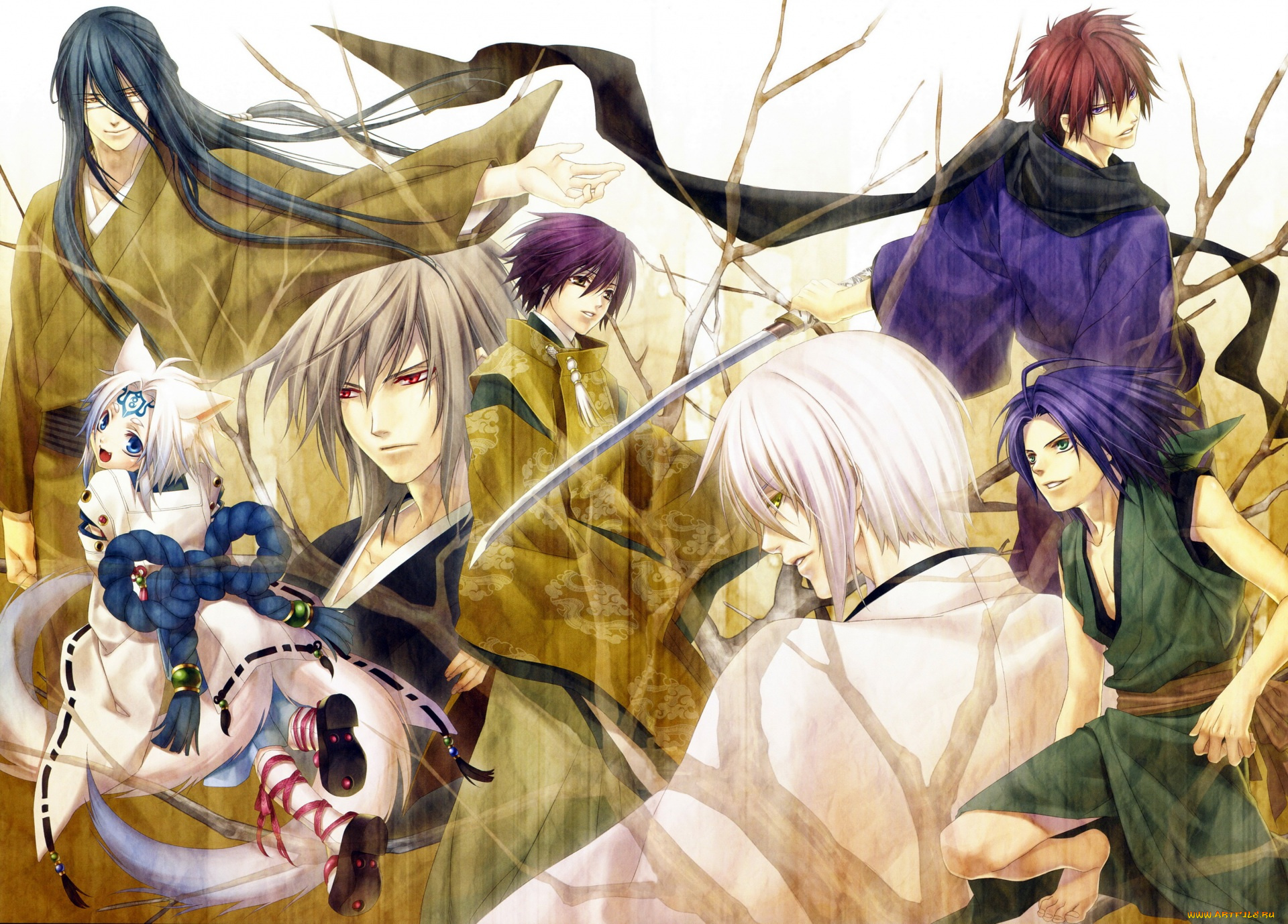 аниме, hiiro, no, kakera, парни