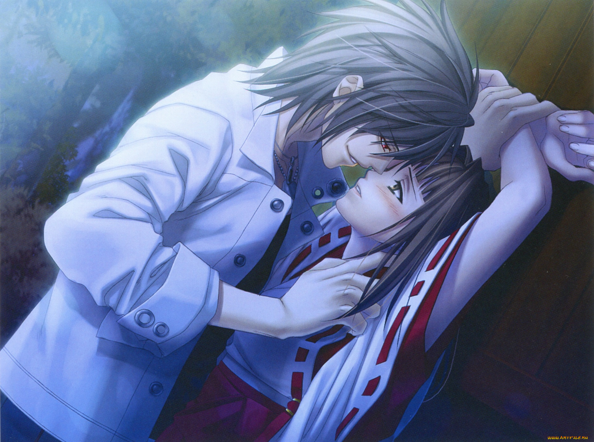 аниме, hiiro, no, kakera, двое